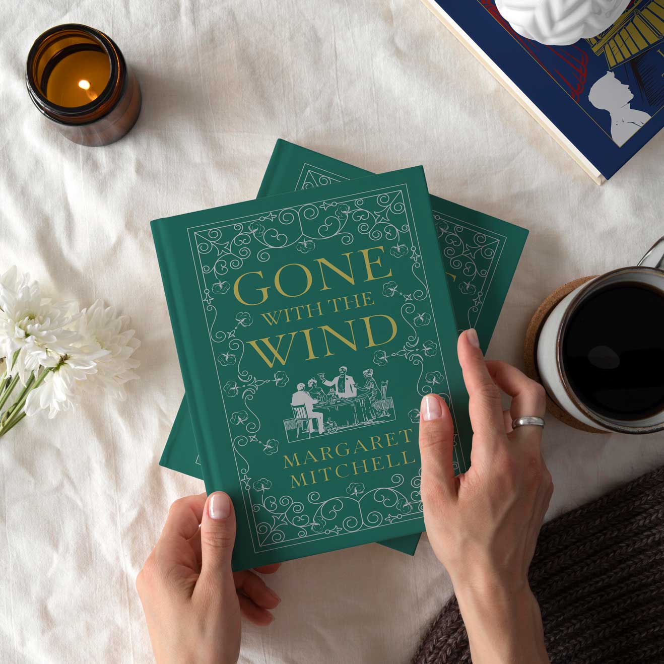 Gone with the Wind by Margaret Mitchell Leather Bound Book – Classic American Literature, Collectible Edition, Timeless Historical Romance Novel