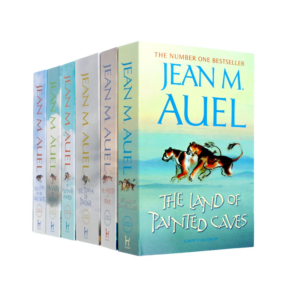Jean M Auel Earth's Children 6 Book Collection Set – Prehistoric Fiction Adventure Series Pack | Clan of the Cave Bear & More | Bestselling Novels