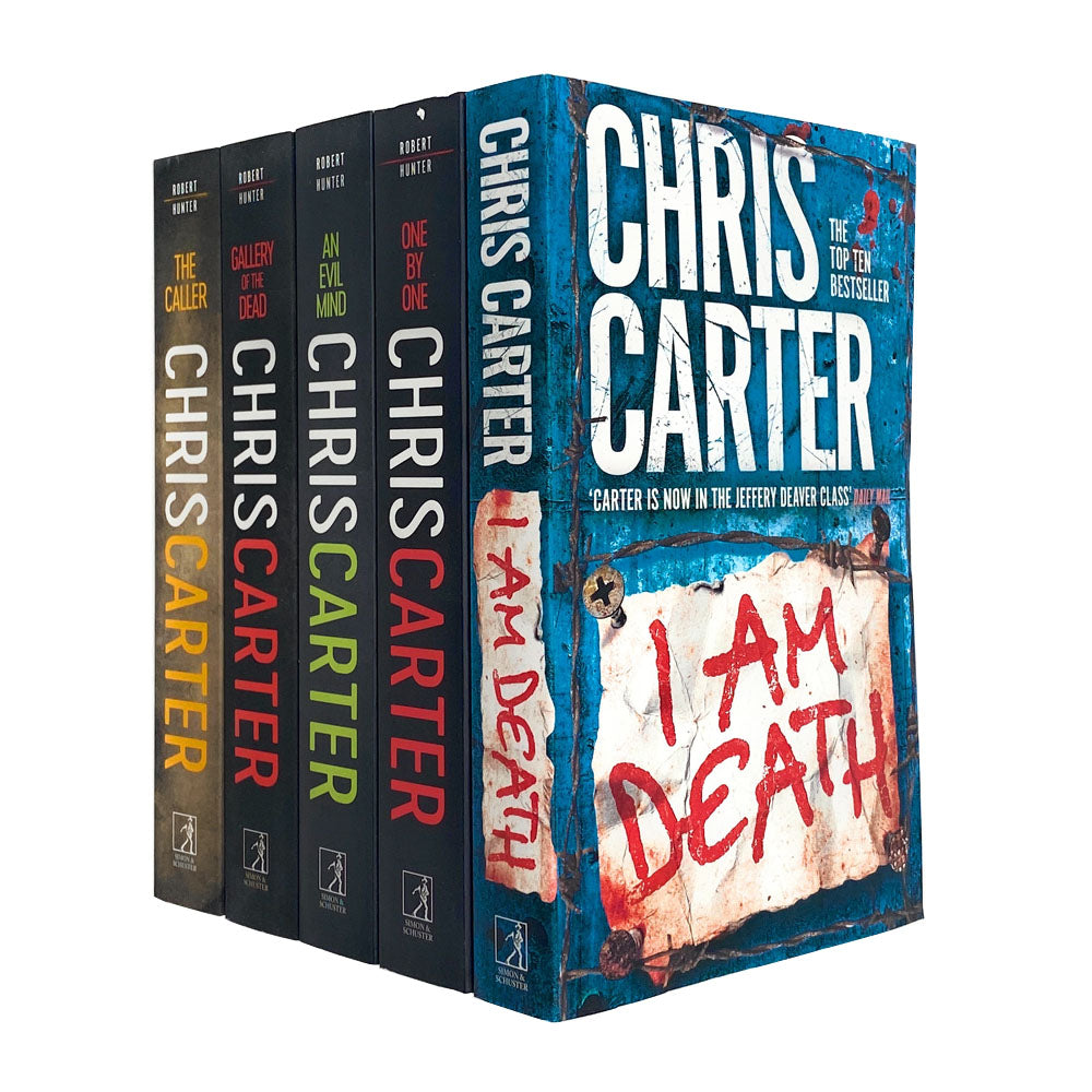 Chris Carter Robert Hunter Series 5 Books Collection Set – One by One, An Evil Mind, I Am Death, The Caller & Gallery of the Dead (Paperback)
