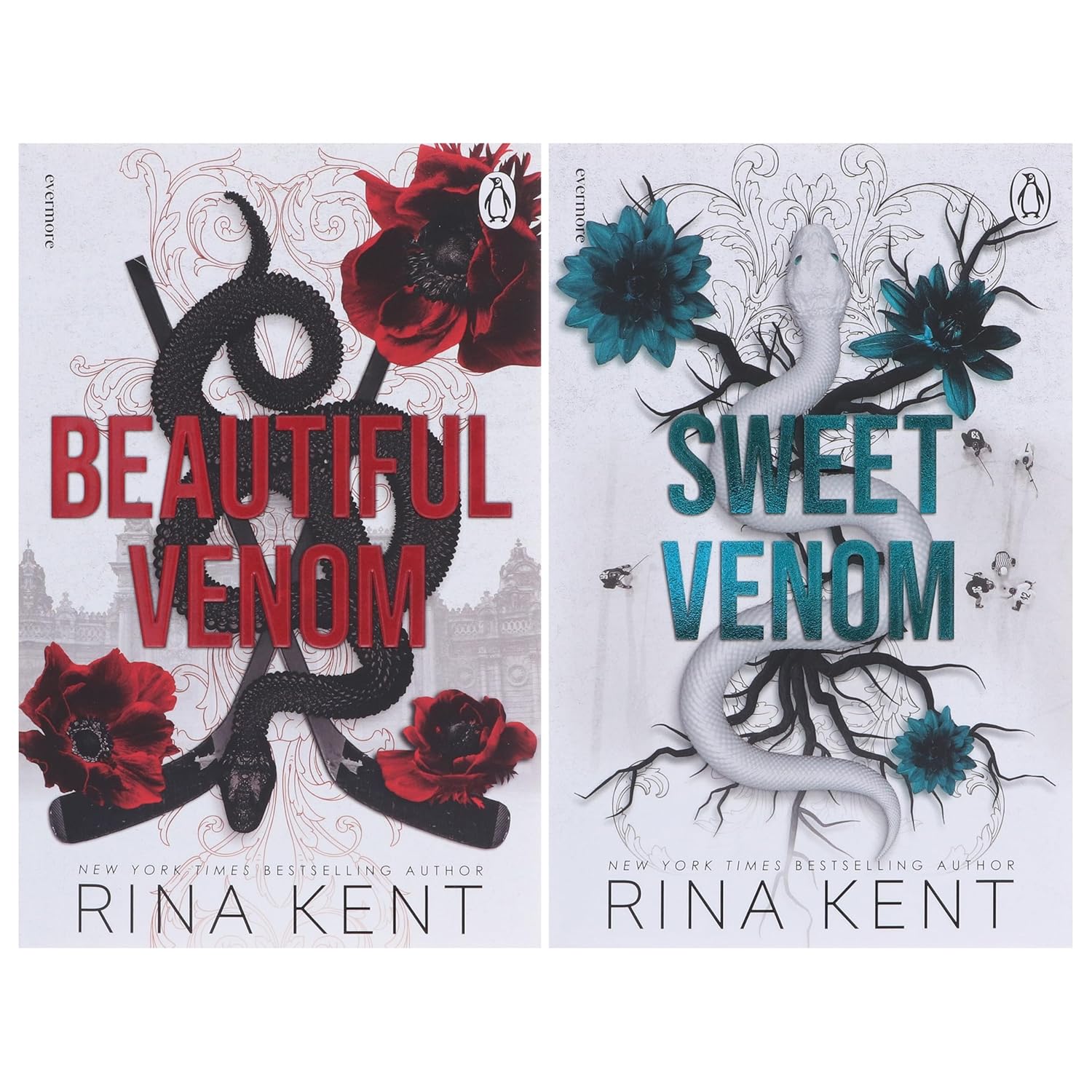 Vipers Series by Rina Kent 2 Books Collection Set (Beautiful Venom and Sweet Venom) | Paperback