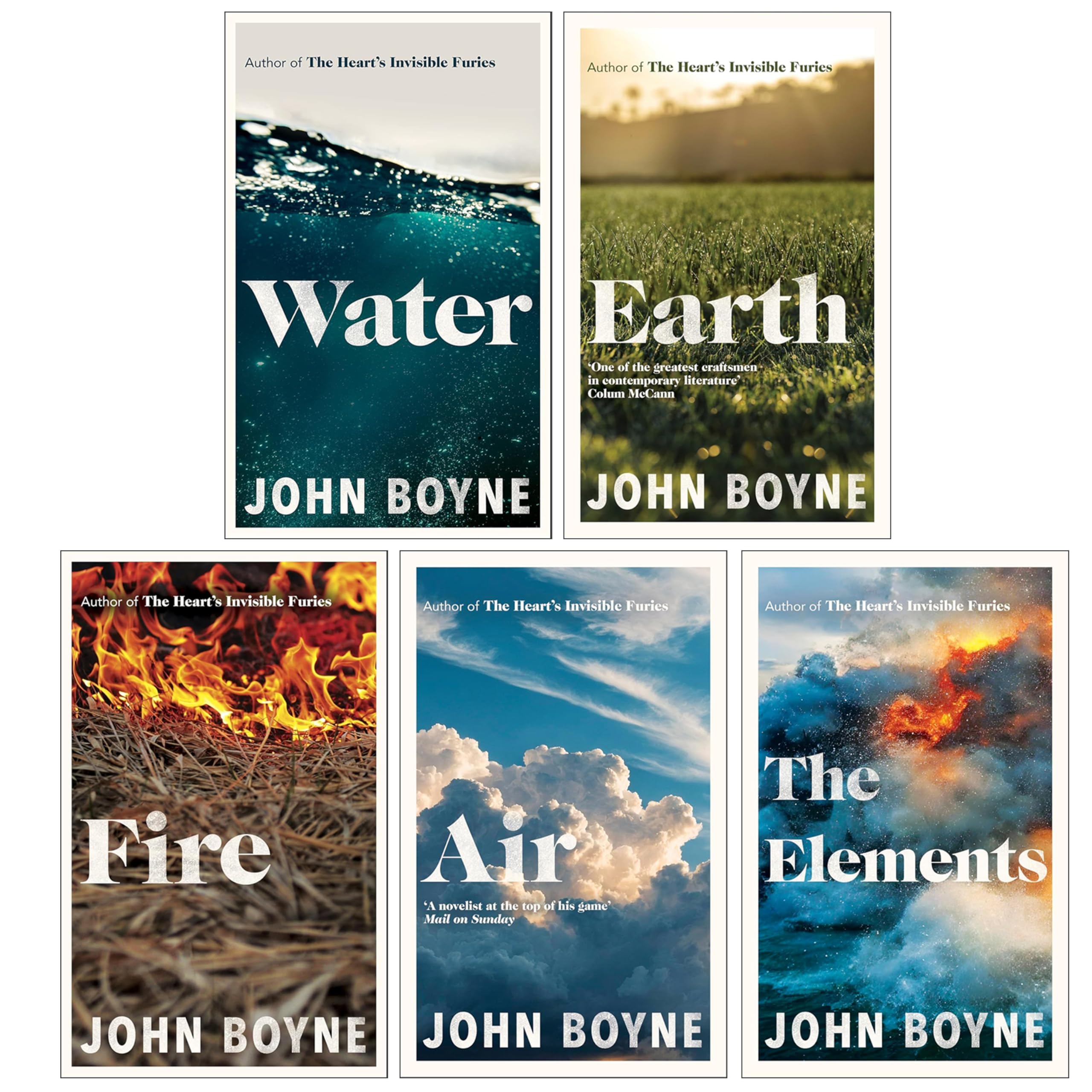 John Boyne Collection 5 Books Set (Water, Earth, Fire, Air and The Elements)