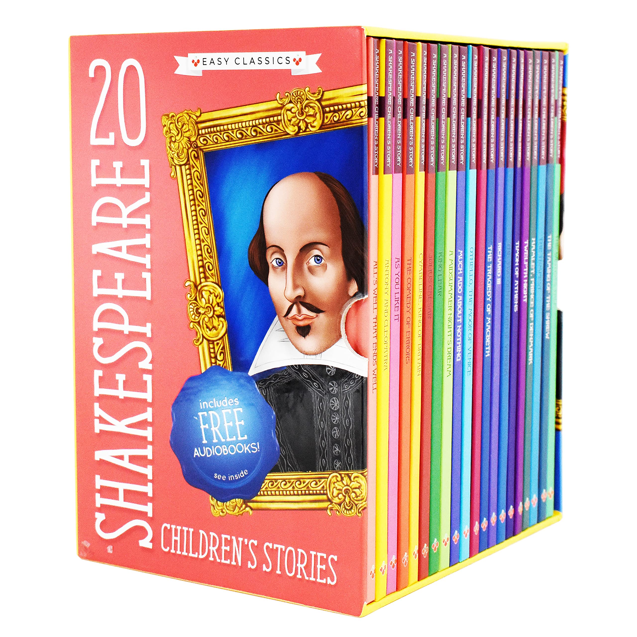 20 Shakespeare Children's Stories Hardback Books Collection Set | Easy Classics Edition with FREE Audiobooks (QR Codes Included)