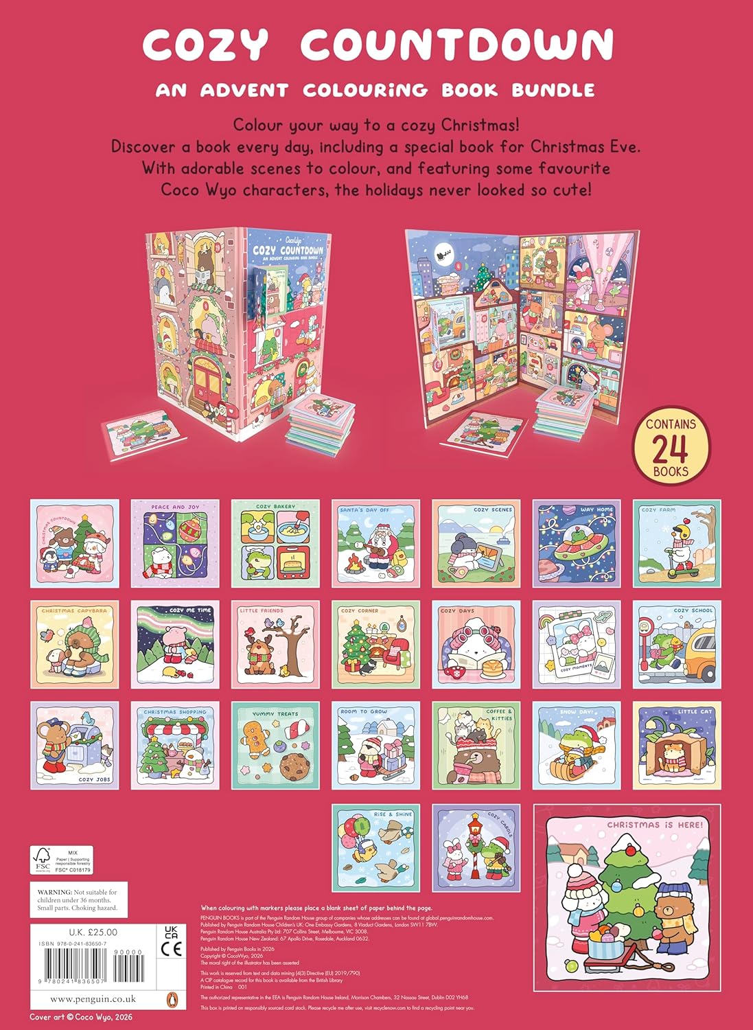 Coco Wyo: Cozy Countdown - A Christmas Advent Colouring Book Bundle
