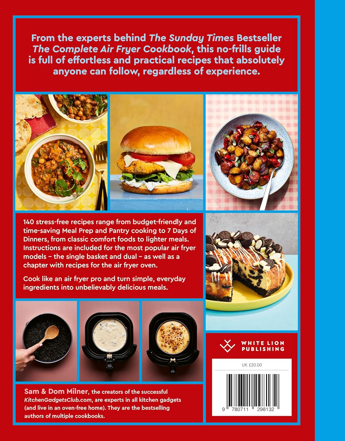 Air Fryer Easy Everyday: 140 super-simple, delicious recipes (Air Fryer Cookbook series) by Sam Milner- Hardback