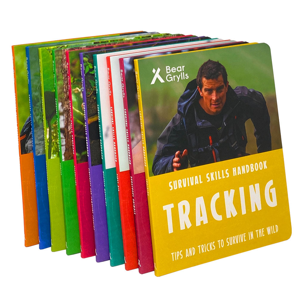 Bear Grylls Survival Skills Handbook Collection - 10 Book Set for Wilderness Survival, Adventure & Outdoor Skills - New Edition Survival Guide Book