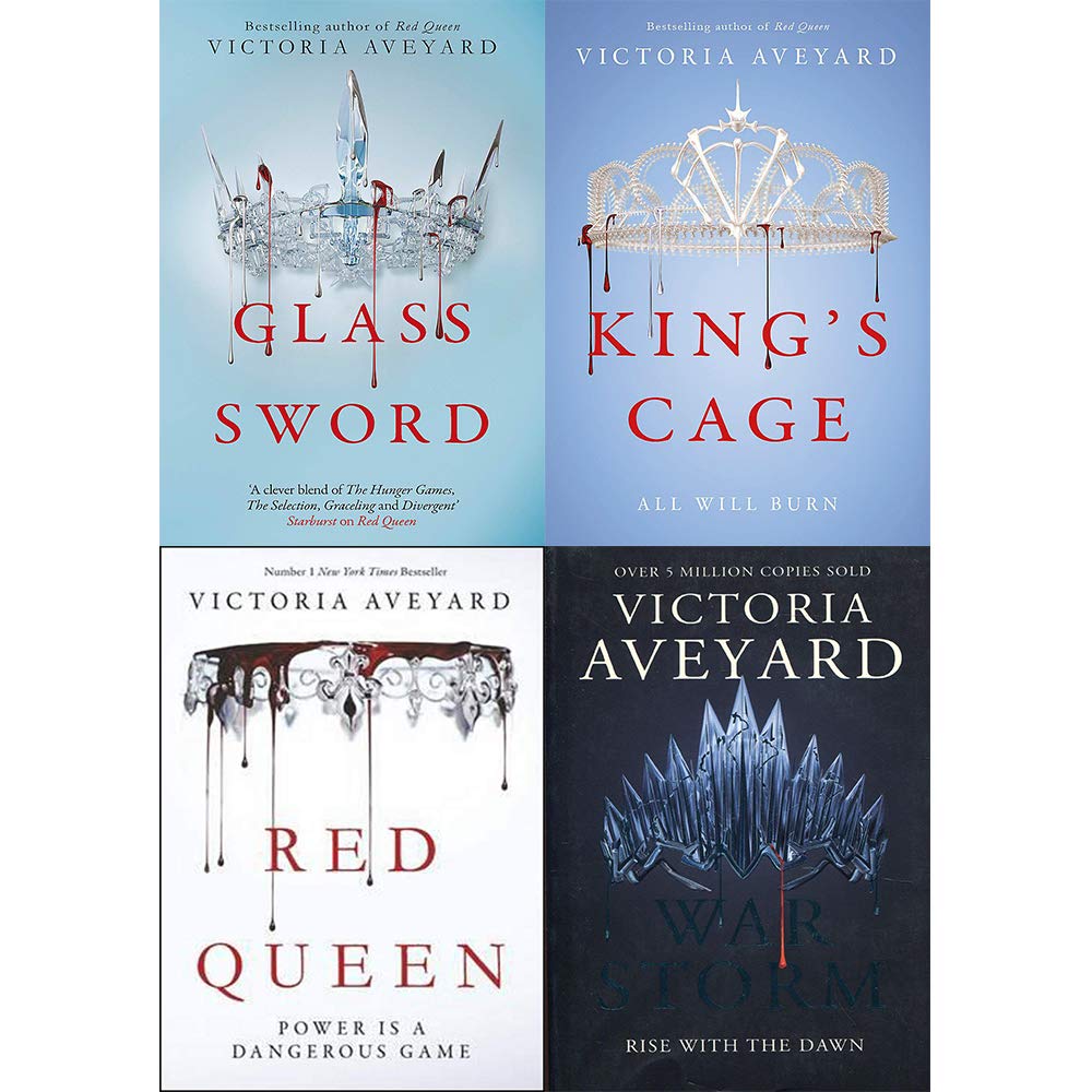Red Queen Series 4 Book Set by Victoria Aveyard – YA Fantasy Bestselling Collection, Dystopian Adventure Novels for Young Adults, Paperback Fiction