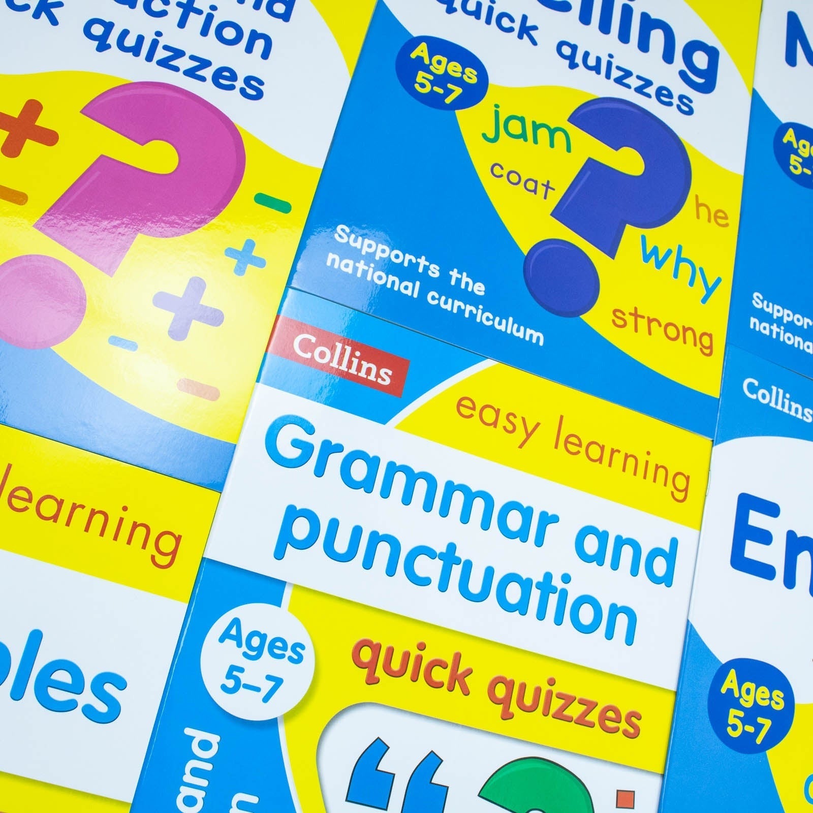 Collins Easy Learning Starter Set (Ages 5–7) – KS1 Educational Books | Fun Home Learning, Literacy, Phonics, Numbers, Writing, Math, Workbooks