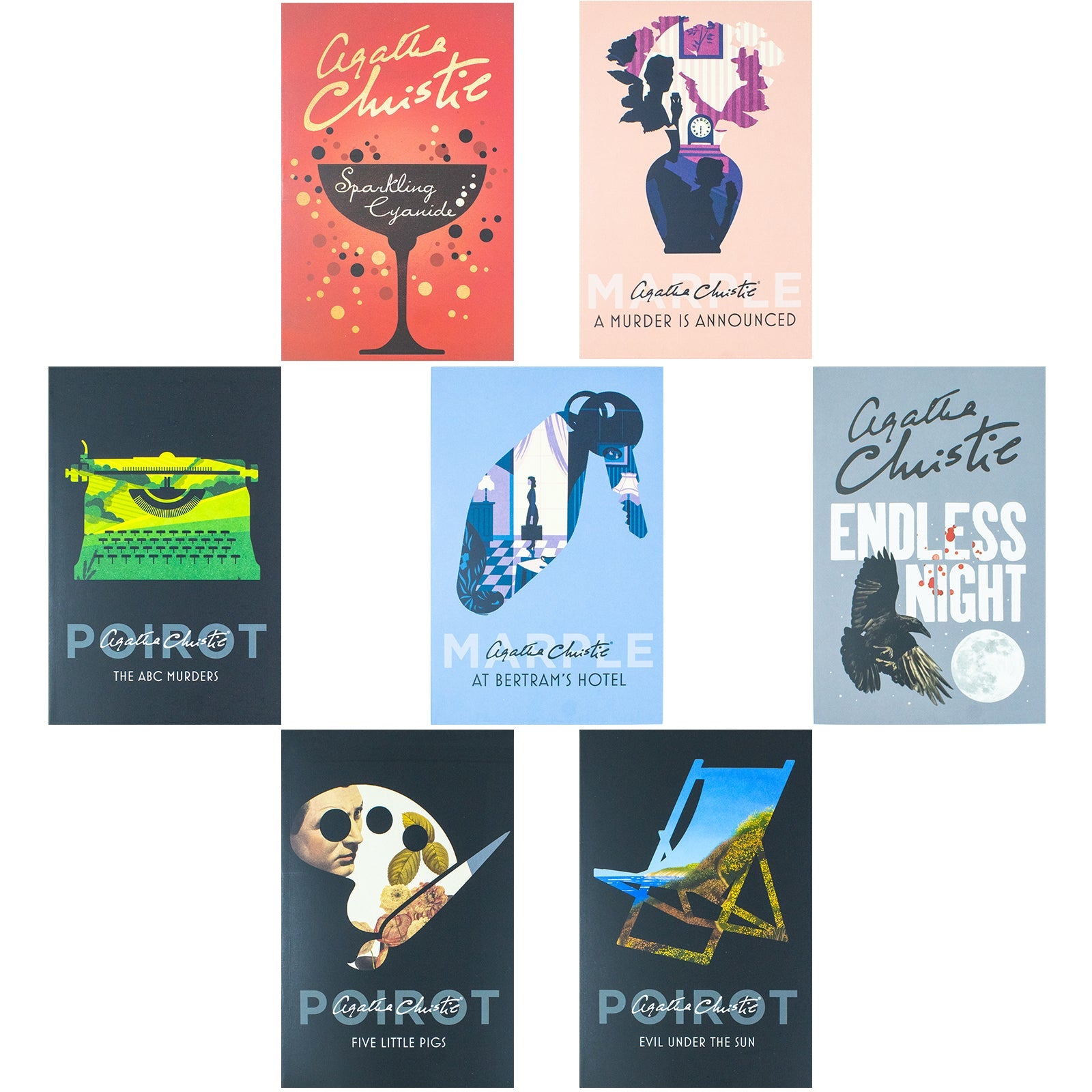 Agatha Christie Seven Deadly Sins Collection 7 Books Box Set (Five Little Pigs, Endless Night, At Betram's Hotel & More)