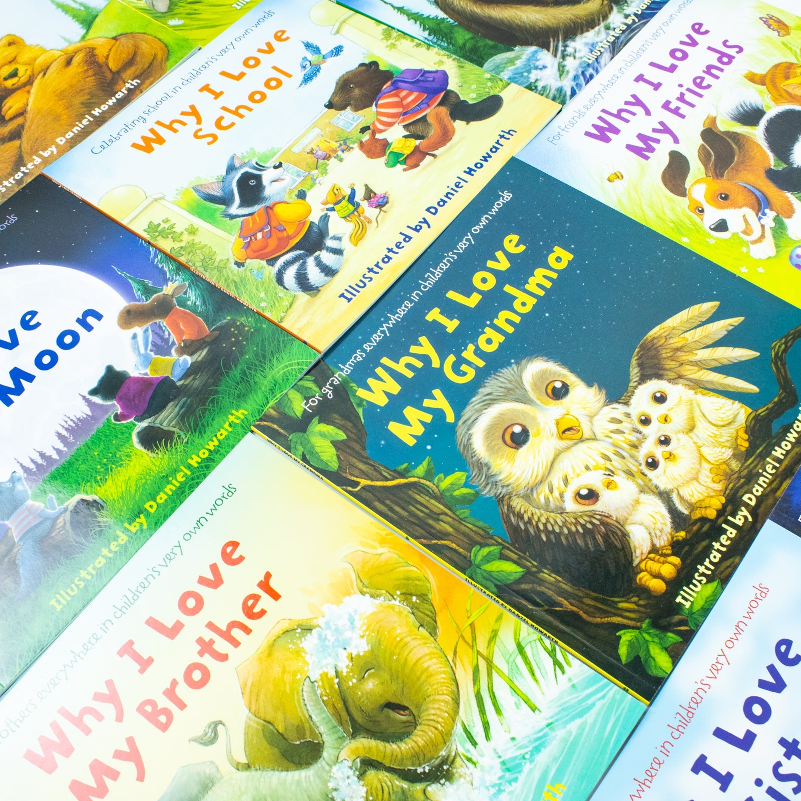 Why I Love Mummy, Daddy, Grandpa, Grandma, Sister, Brother 10 Picture Flat Books Children Collection Paperback Set For Kids Aged 0-5 Years readers