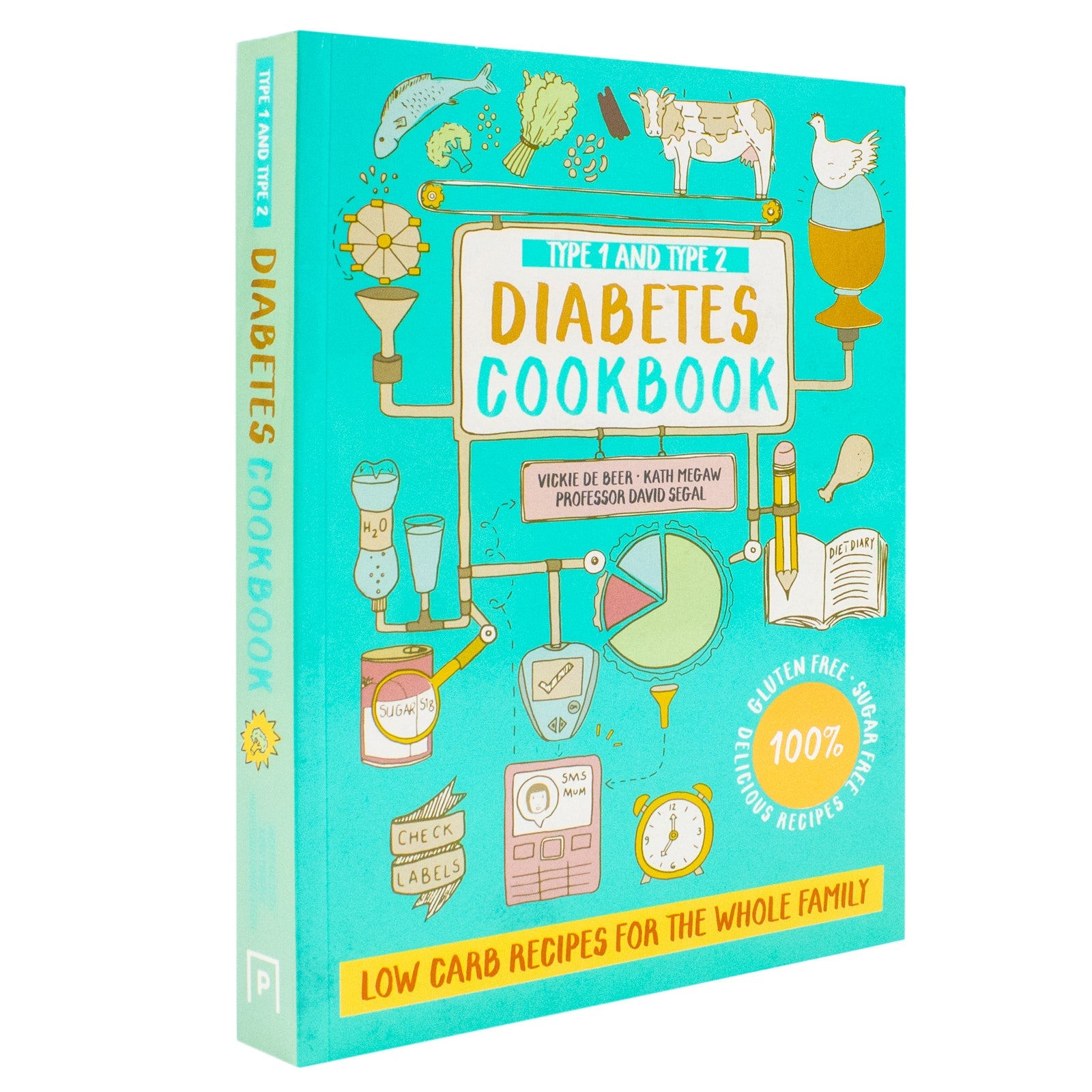 Type 1 and Type 2 Diabetes Cookbook by Vickie De Beer: Low carb and healthy recipes to control blood sugar levels for all the family | Paperback