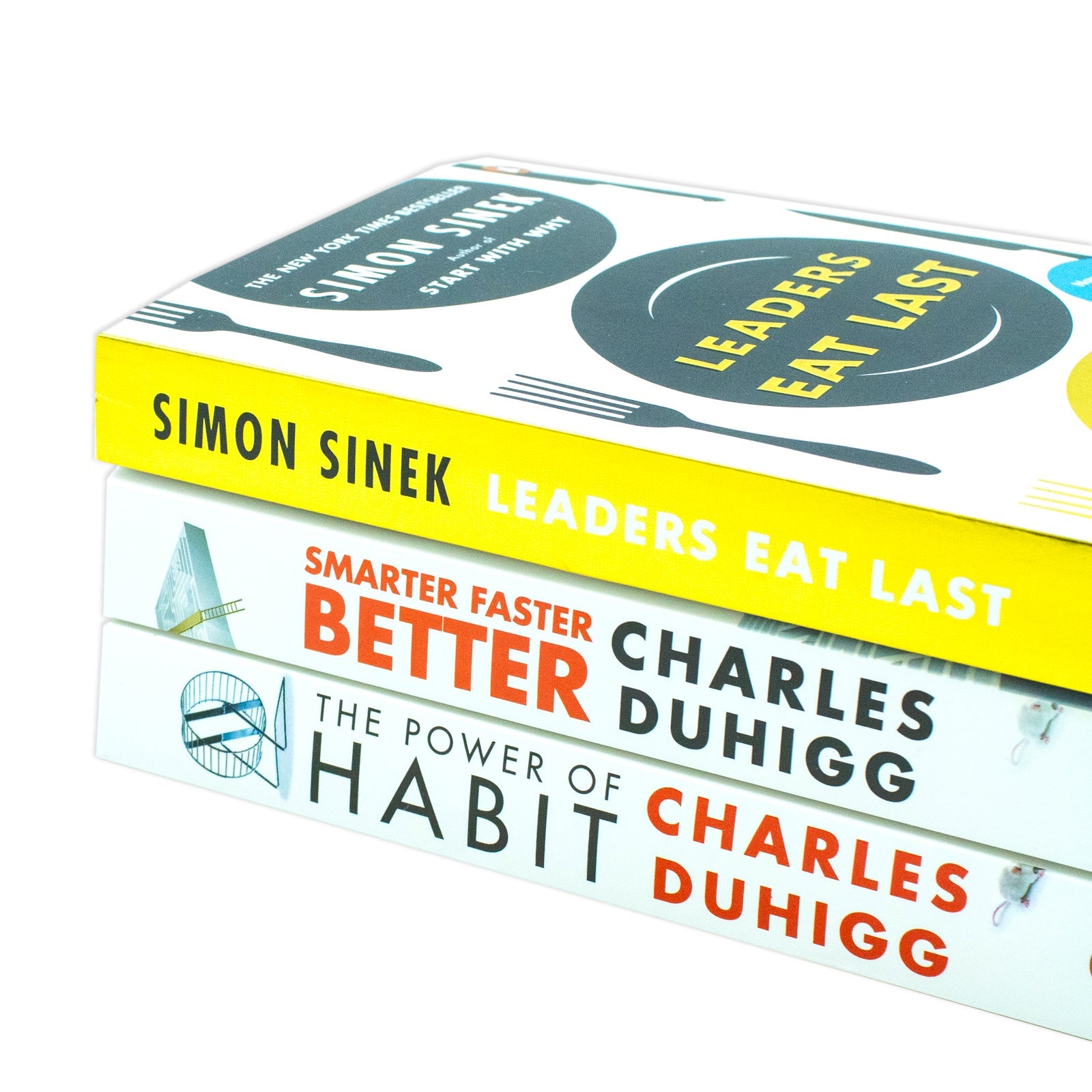 Charles Duhigg Collection - 3 Books Set (Smarter Faster Better, The Power of Habit, Leaders Eat Last) for 12+