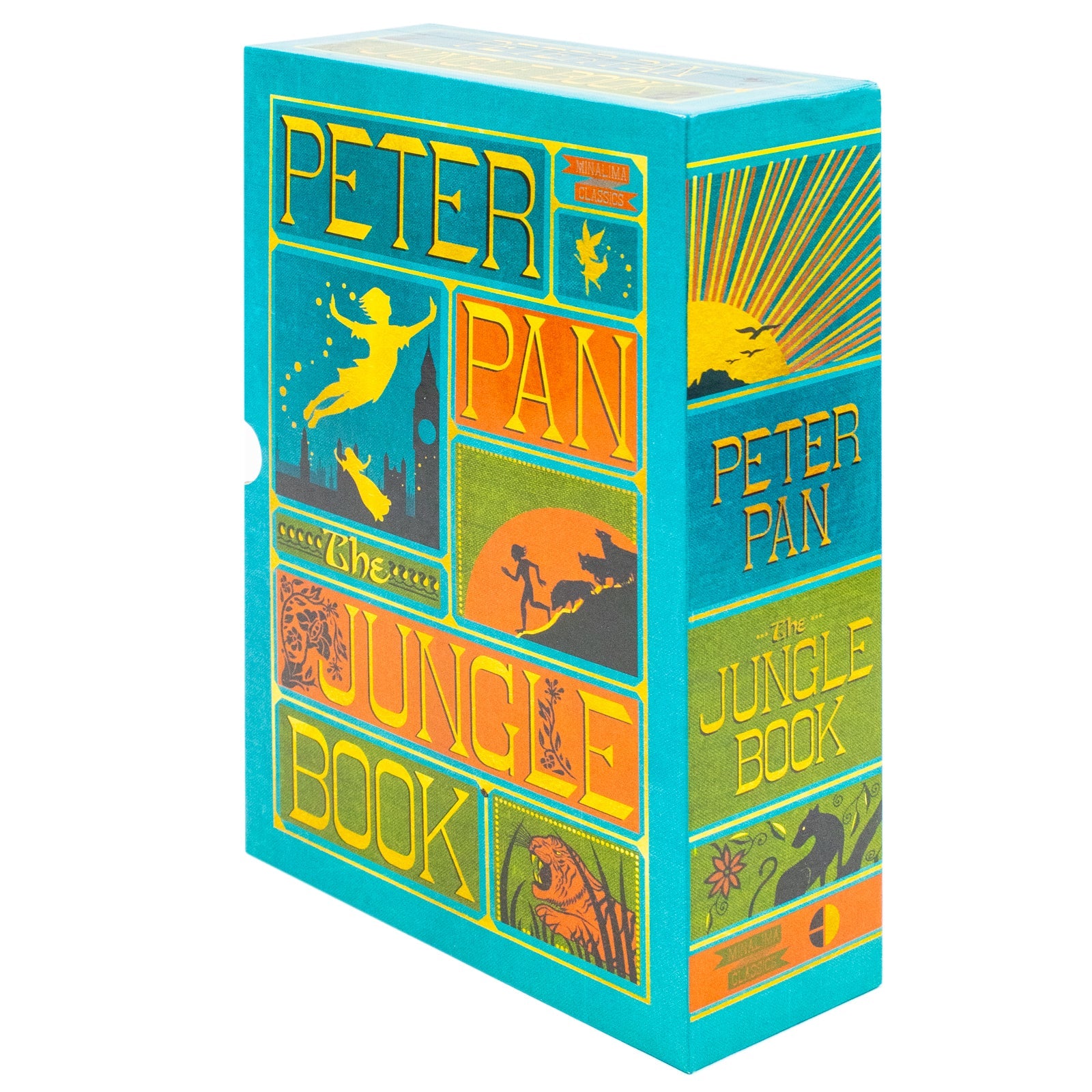 Peter Pan and The Jungle Book - Minalima Edition 2 Books Collection Set | Illustrated with Interactive Elements