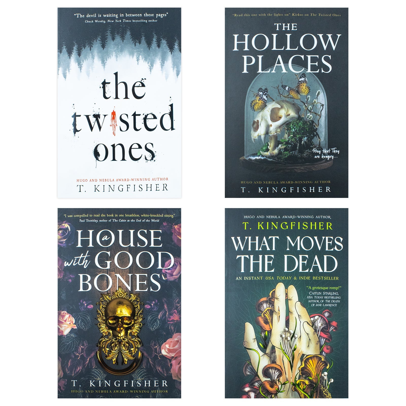 T Kingfisher 4-Book Collection Set:Gripping Horror & Fantasy Tales– What Moves The Dead, A House with Good Bones, The Hollow Places & The Twisted Ones