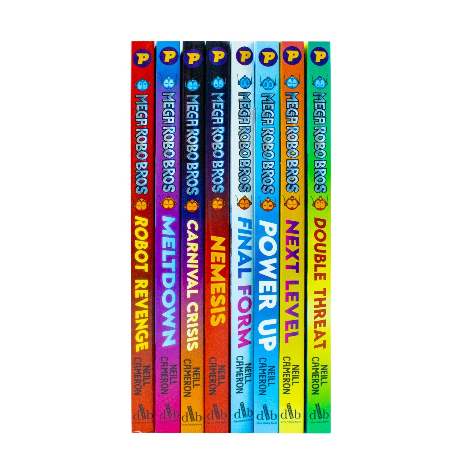 Mega Robo Bros 1–8 Book Set by Neil Cameron | Kids Sci-Fi Adventure Series with Robots, Fun Stories, Technology & Imagination for Young Readers