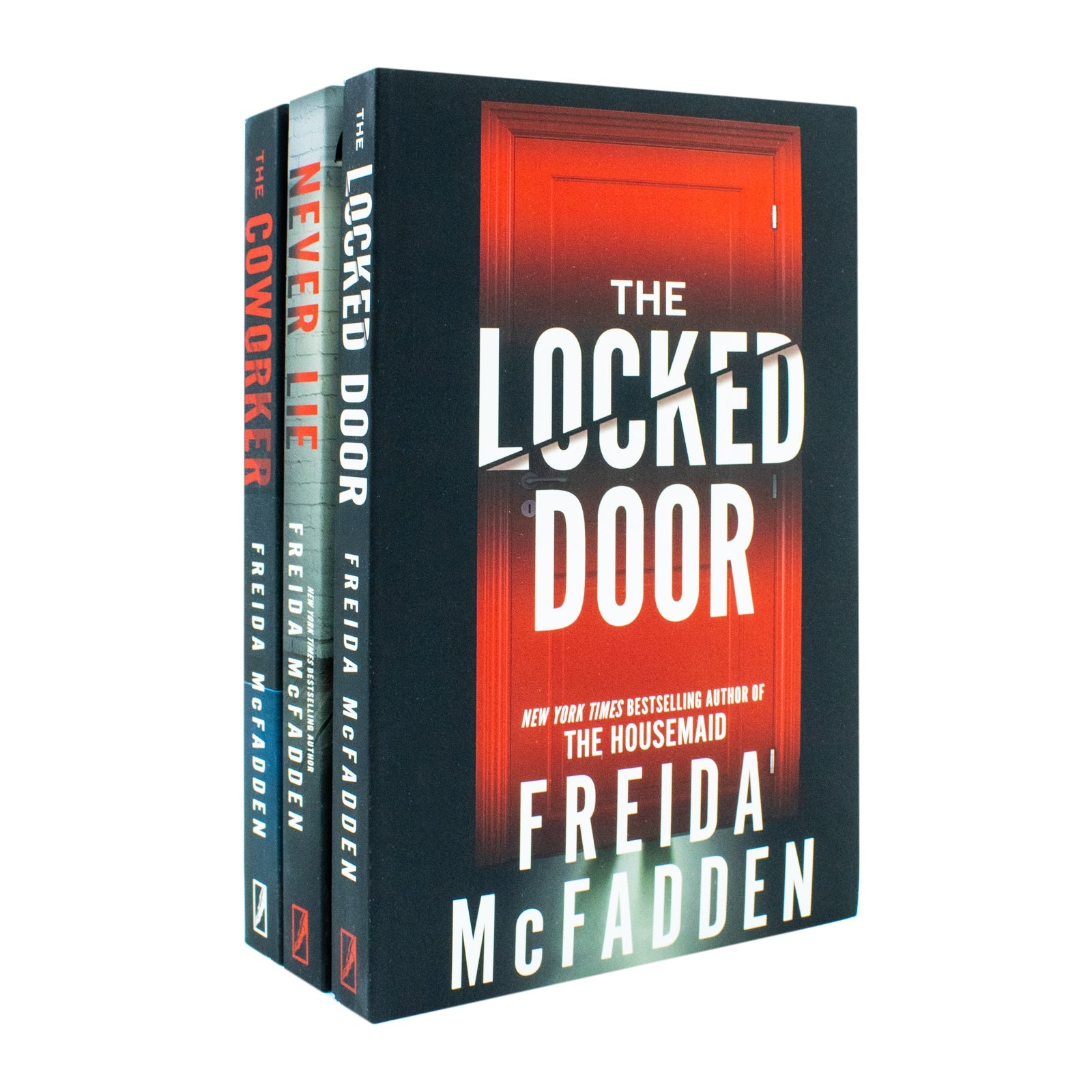 Freida McFadden Collection 3 Books Set (Never Lie, The Locked Door and The Coworker)
