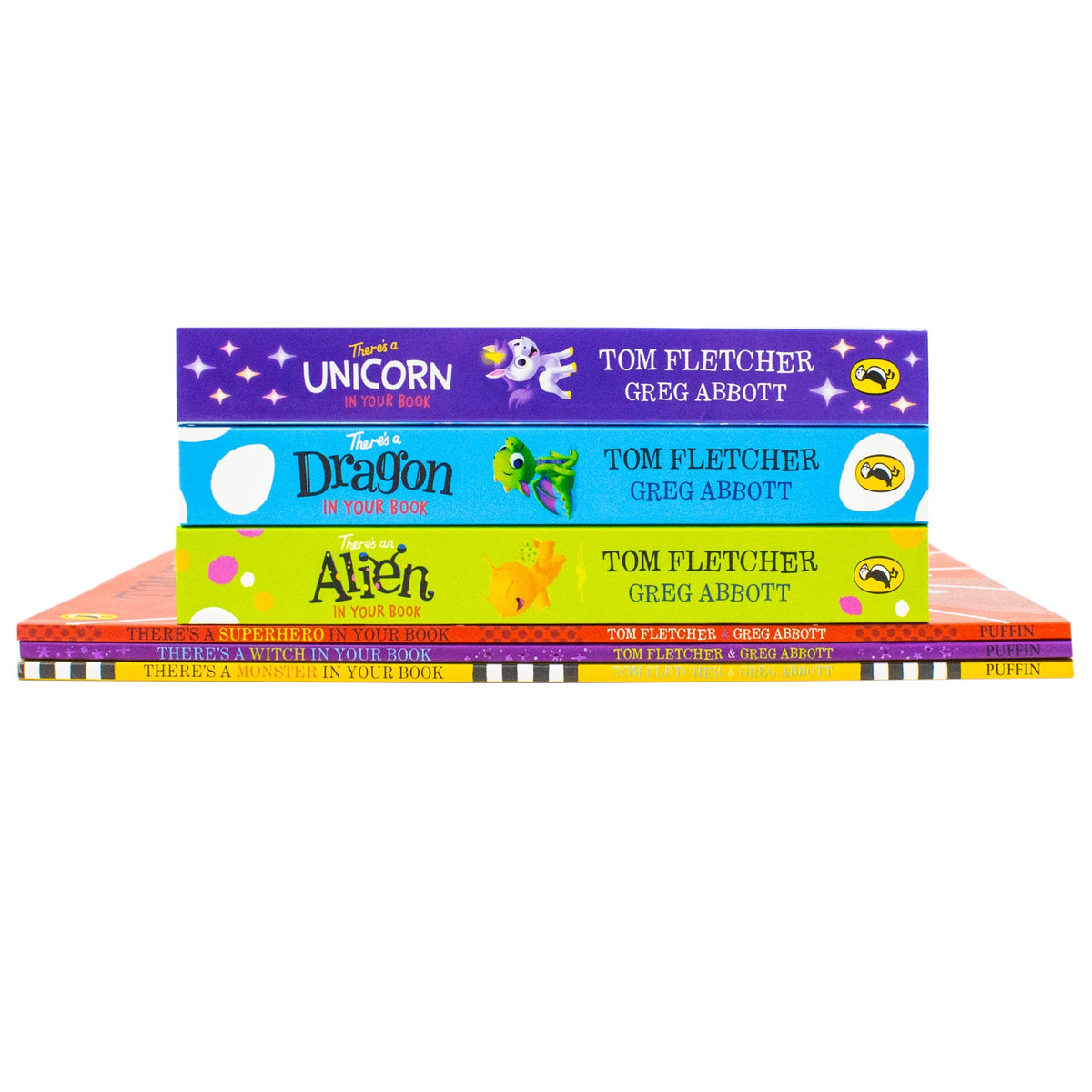 Tom Fletcher Who's In Your Book Series 6 Books Collection Set (There's a Unicorn in Your Book, There's a Dragon, There's an Alien, There's a Witch, There's a Superhero and There's a Monster)