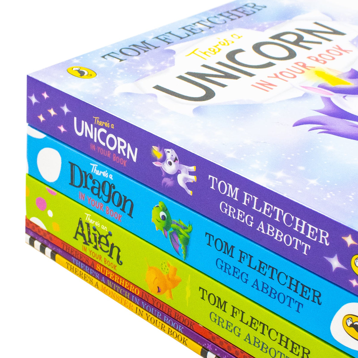 Tom Fletcher Who's In Your Book Series 6 Books Collection Set (There's a Unicorn in Your Book, There's a Dragon, There's an Alien, There's a Witch, There's a Superhero and There's a Monster)