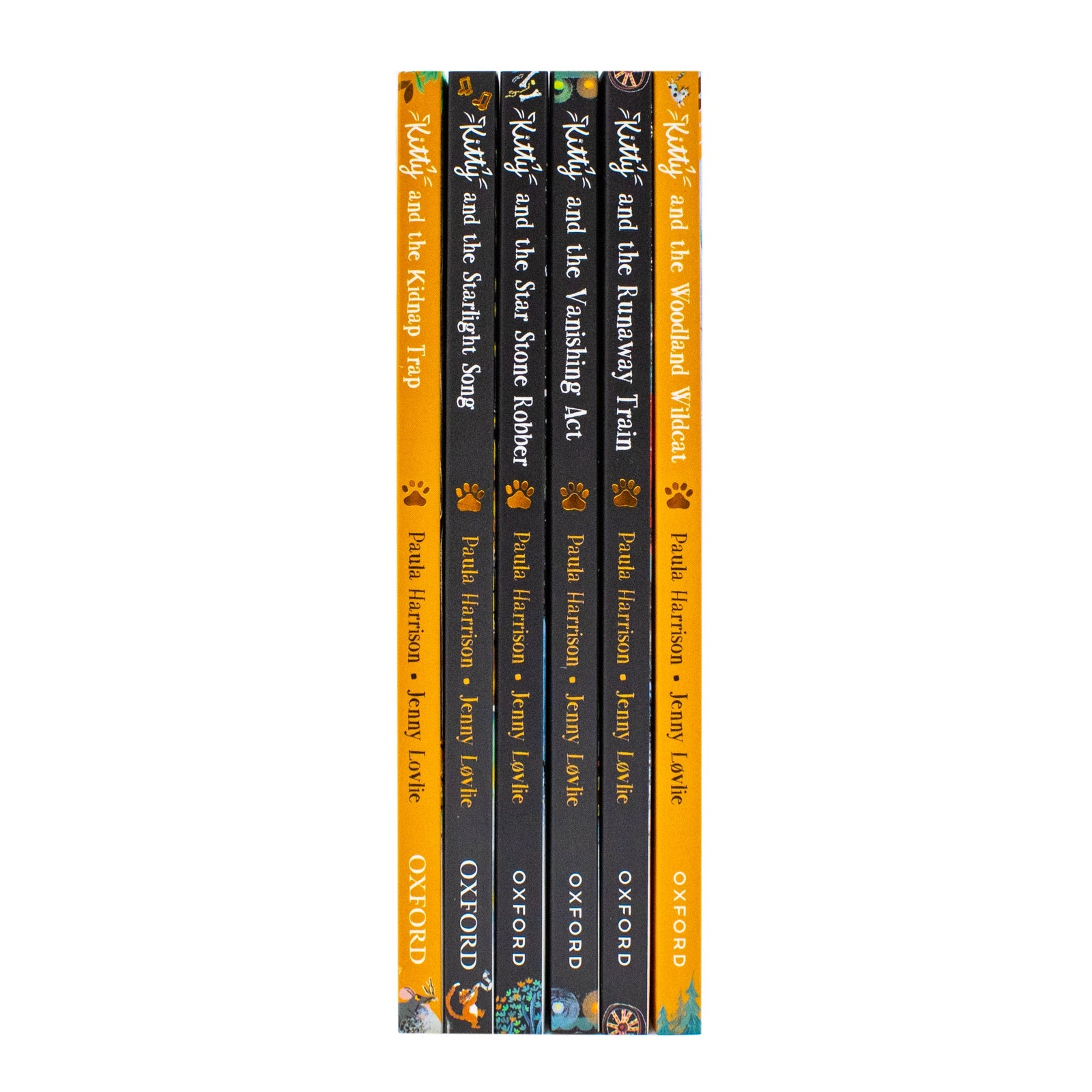 Paula Harrison Kitty Series 6 Books Set (Books 7-12) (Runaway Train, Vanishing Act, Star Stone Robber, Starlight Song, Woodland Wildcat, Kidnap Trap)