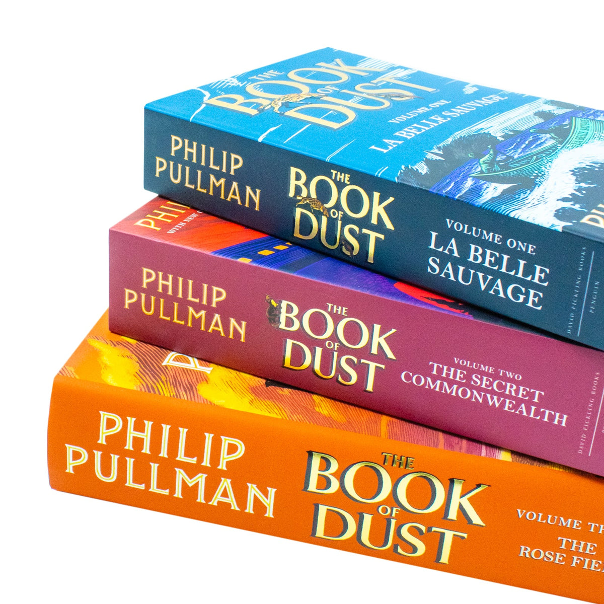The Book of Dust (Vol 1-3) (His Dark Materials) by Philip Pullman Illustrated 3 Books Collection Set (The Rose Field [Hardback], La Belle Sauvage and The Secret Commonwealth)