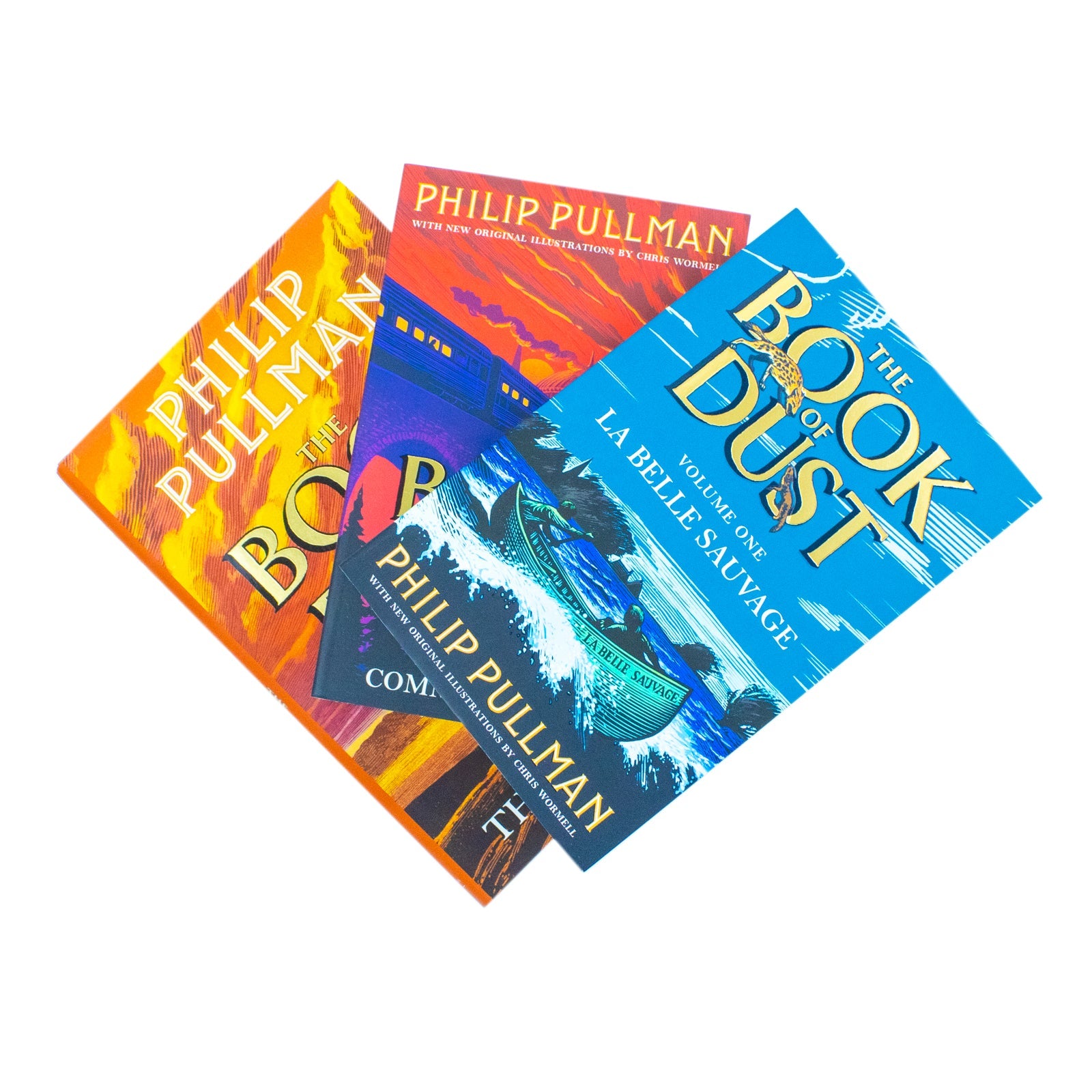 The Book of Dust (Vol 1-3) (His Dark Materials) by Philip Pullman Illustrated 3 Books Collection Set (The Rose Field [Hardback], La Belle Sauvage and The Secret Commonwealth)
