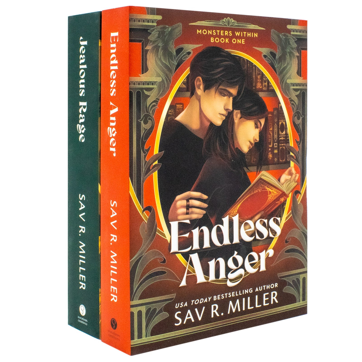 Monsters Within Series by Sav R. Miller 2 Books Sprayed Edges Collection Set (Endless Anger and Jealous Rage)