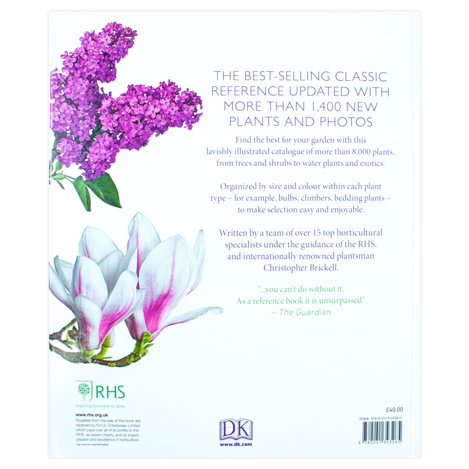 RHS Encyclopedia of Plants and Flowers by Christopher Brickell | Ultimate Gardening Book for Plant Care, Garden Design, Horticulture & Flower Guide
