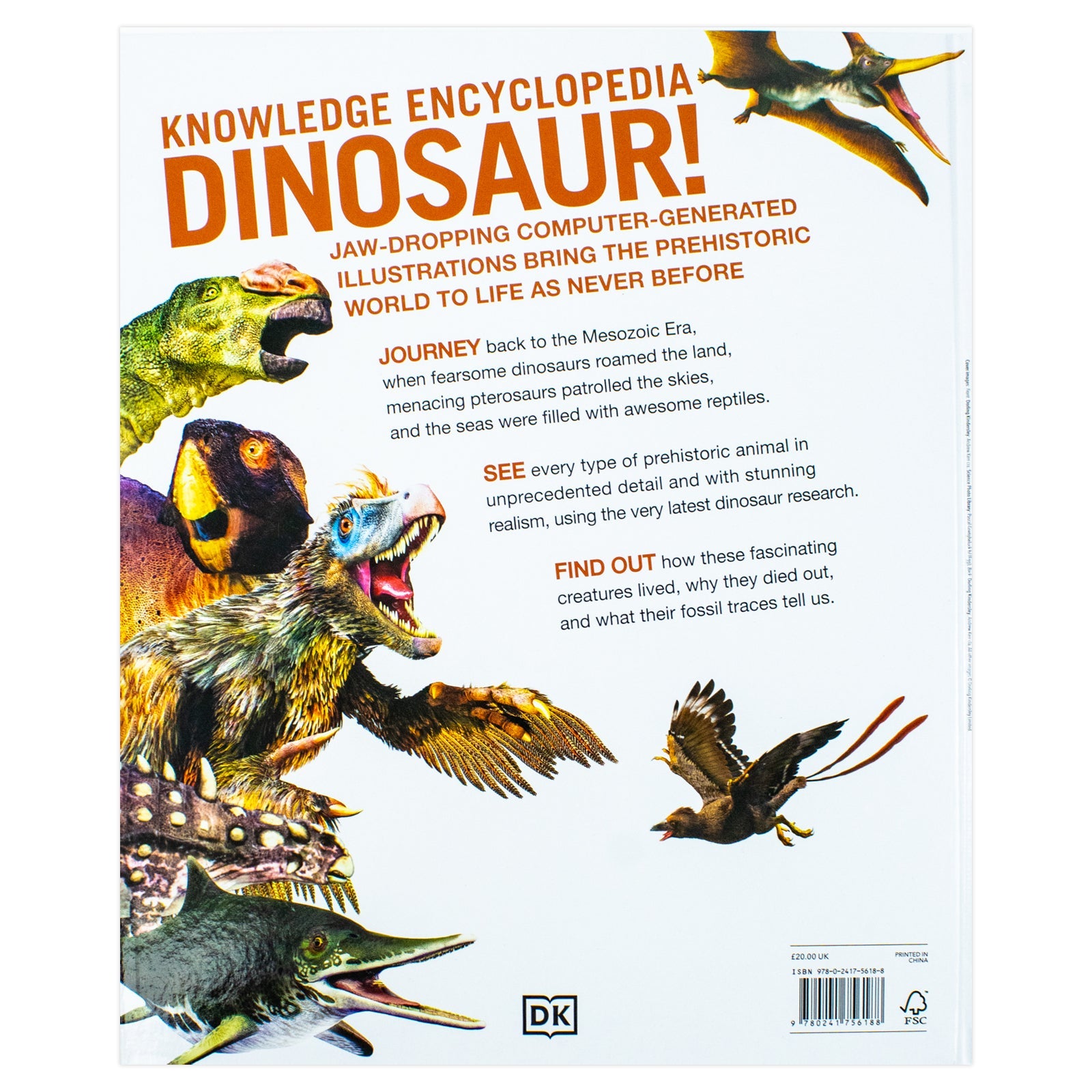 Knowledge Encyclopedia Dinosaur!: Explore 60+ Prehistoric Creatures | Fun, Educational Science Book for Kids 8+ with Facts, Images & Adventure