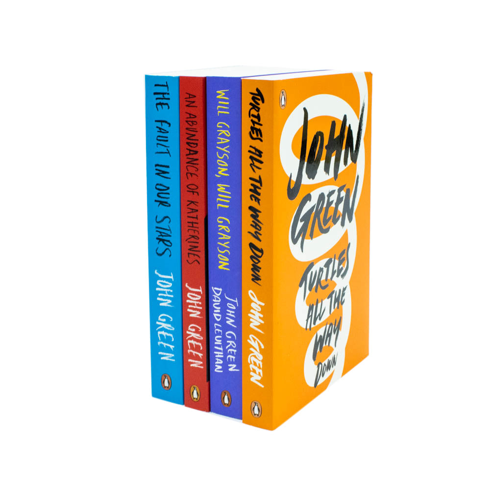 John Green 4 Book Set (The Fault in our Stars,An Abundance of Katherines,Will Grayson Will Grayson,Turtles All The Way Down)