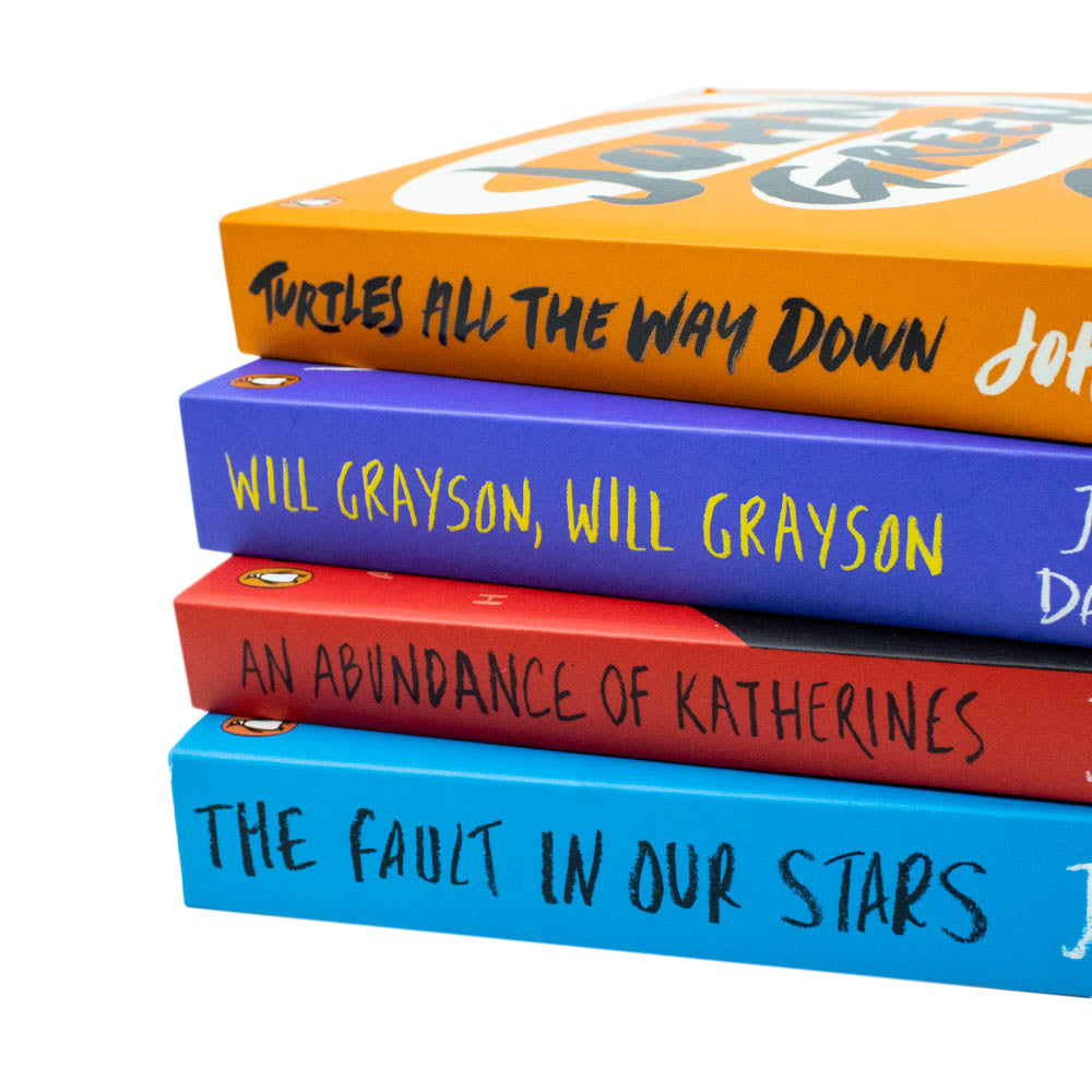 John Green 4 Book Set (The Fault in our Stars,An Abundance of Katherines,Will Grayson Will Grayson,Turtles All The Way Down)