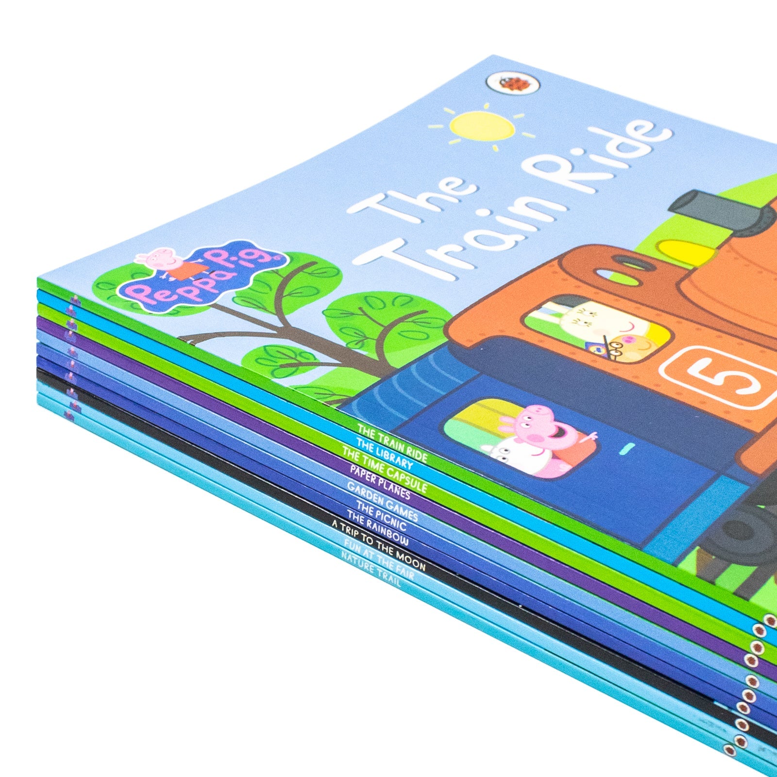 Peppa's Awesome Adventures 10 Storybook Collection Set (Garden Games, Fun At The Fair. Paper Planes, The Rainbow And More )