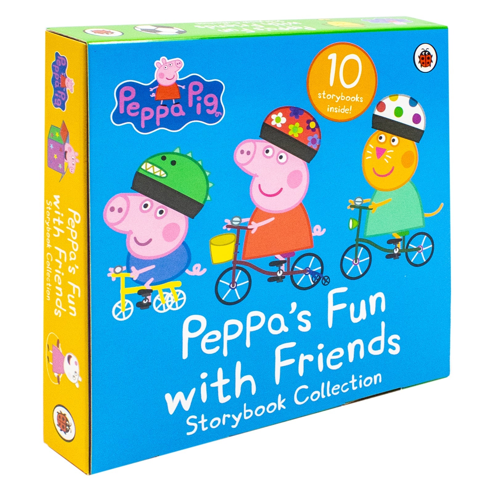 Peppa's Fun With Friends 10 Book Storybook Collection Set (Bicycle Race, Dens, Hide And Seek And More )