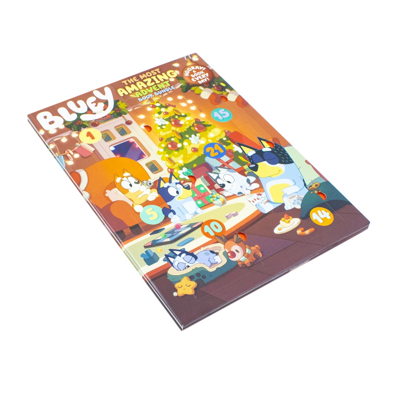Bluey: The Most Amazing Advent Book Bundle, Official Bluey 24 Storybook Advent Calendar- Kids Christmas Countdown Gift Set"
