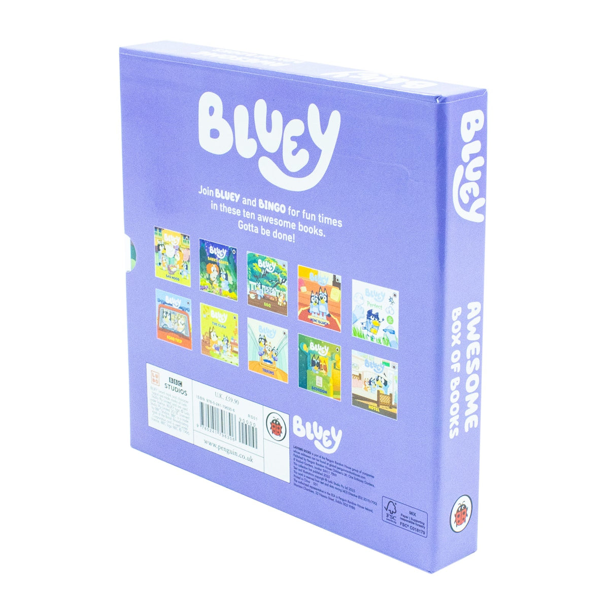 Bluey: Awesome Box of Books – 10 Book Collection by Puffin Books | Fun Storytime Adventures with Bluey, Bingo, Mum, and Dad