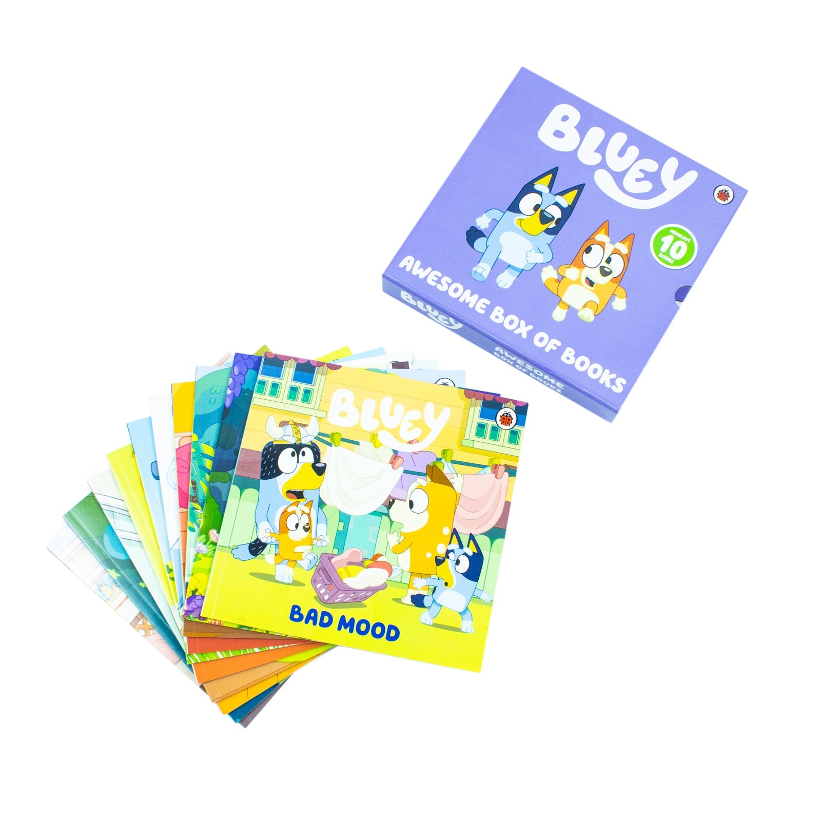 Bluey: Awesome Box of Books – 10 Book Collection by Puffin Books | Fun Storytime Adventures with Bluey, Bingo, Mum, and Dad