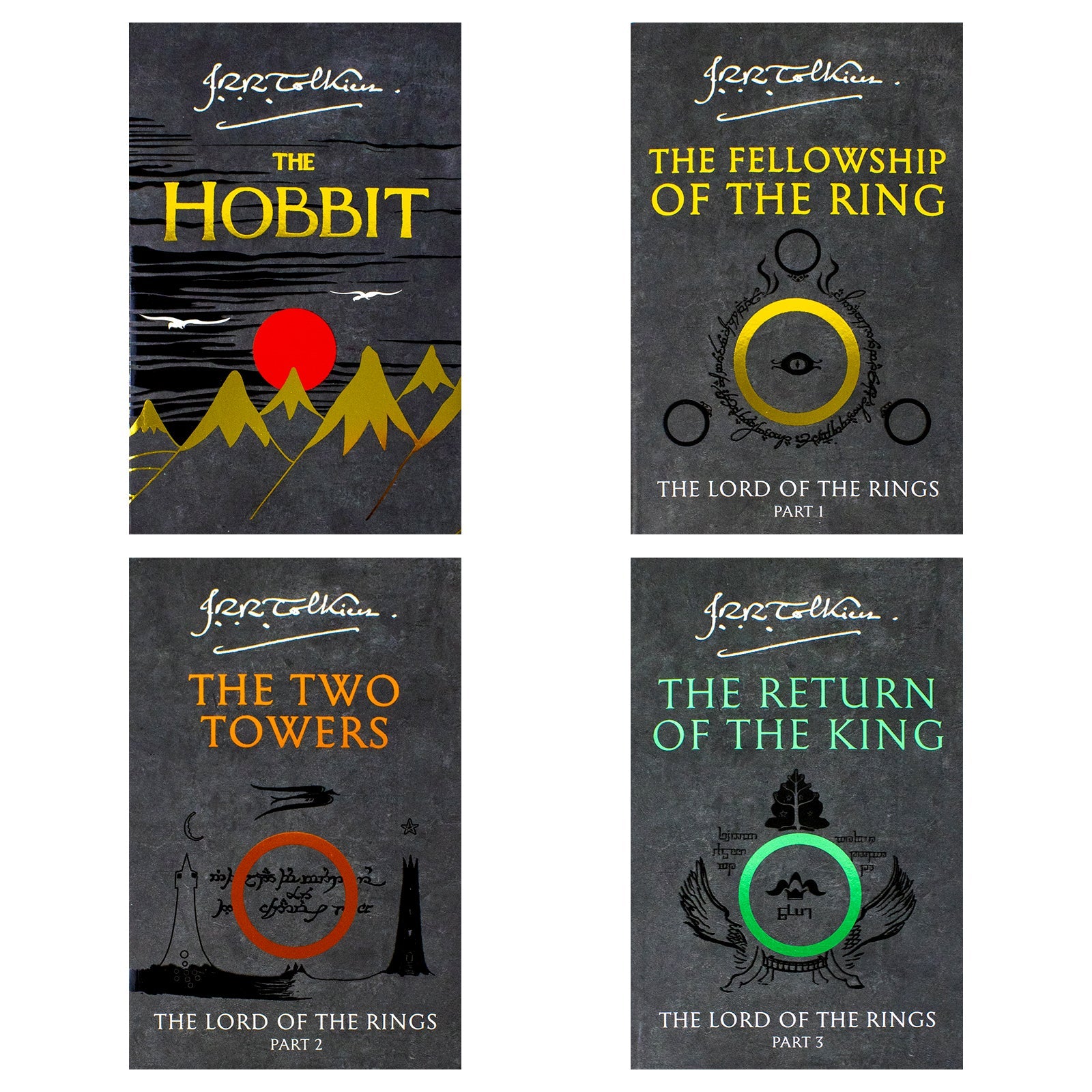 The Hobbit & The Lord of the Rings 4-Book Box Set by J.R.R. Tolkien – An Epic Fantasy Collection of Classic Tales, Magic & Adventure in Middle-Earth