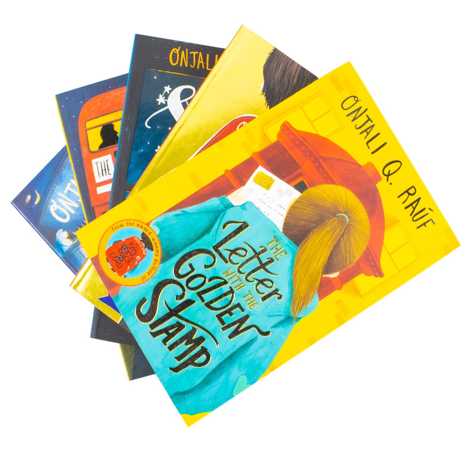 Onjali Q. Rauf Collection 5 Books Set (The Star Outside my Window, The Boy At the Back of the Class, The Night Bus Hero, The Lion Above the Door and The Letter with the Golden Stamp)