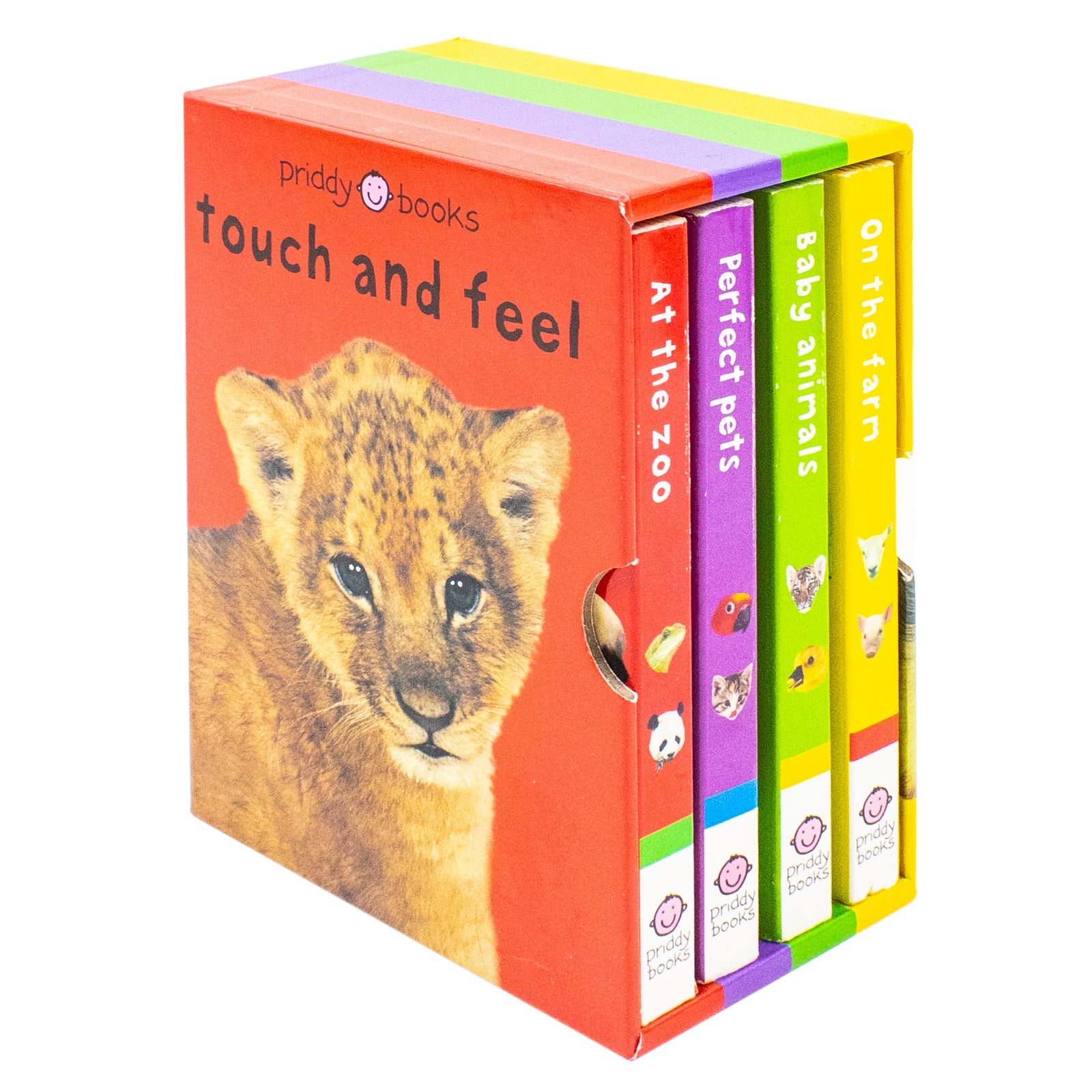 Bright Baby Touch and Feel Boxed Set: On the Farm, Baby Animals, at the Zoo and Perfect Pets (Bright Baby Touch and Feel) by Roger Priddy