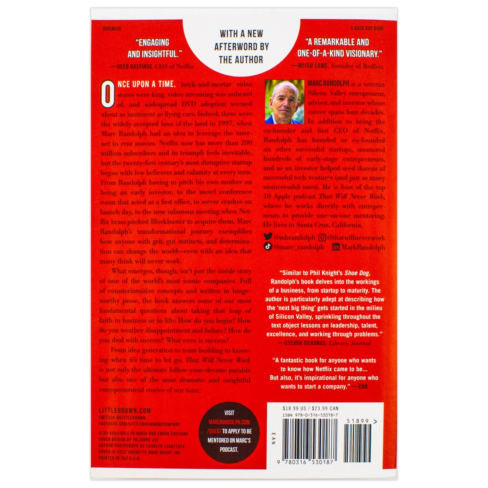 That Will Never Work: The Birth of Netflix and the Amazing Life of an Idea by Marc Randolph | Paperback