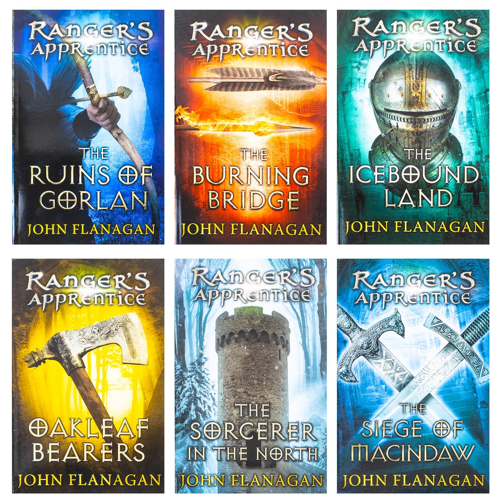 Rangers Apprentice Series 1 John Flanagan Collection 6 Books Set Ruins of Gorlan