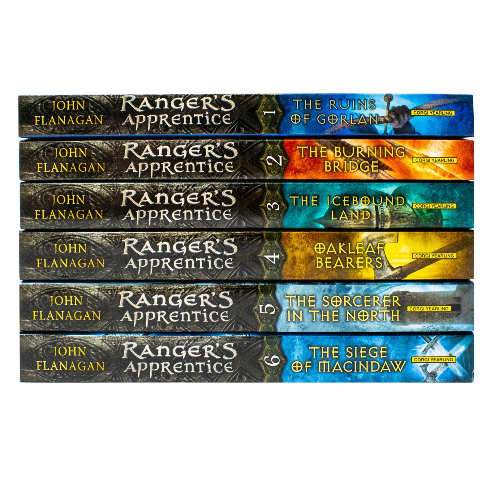 Rangers Apprentice Series 1 John Flanagan Collection 6 Books Set Ruins of Gorlan
