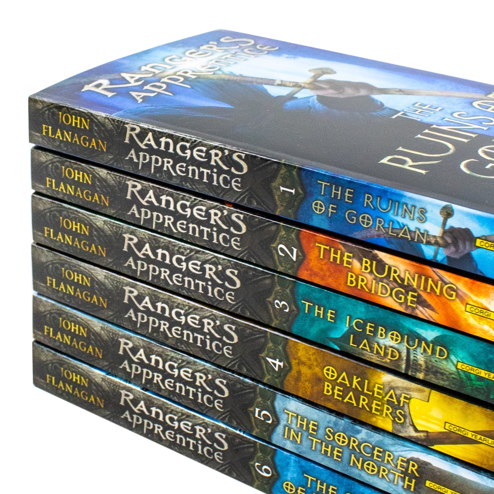 Rangers Apprentice Series 1 John Flanagan Collection 6 Books Set Ruins of Gorlan