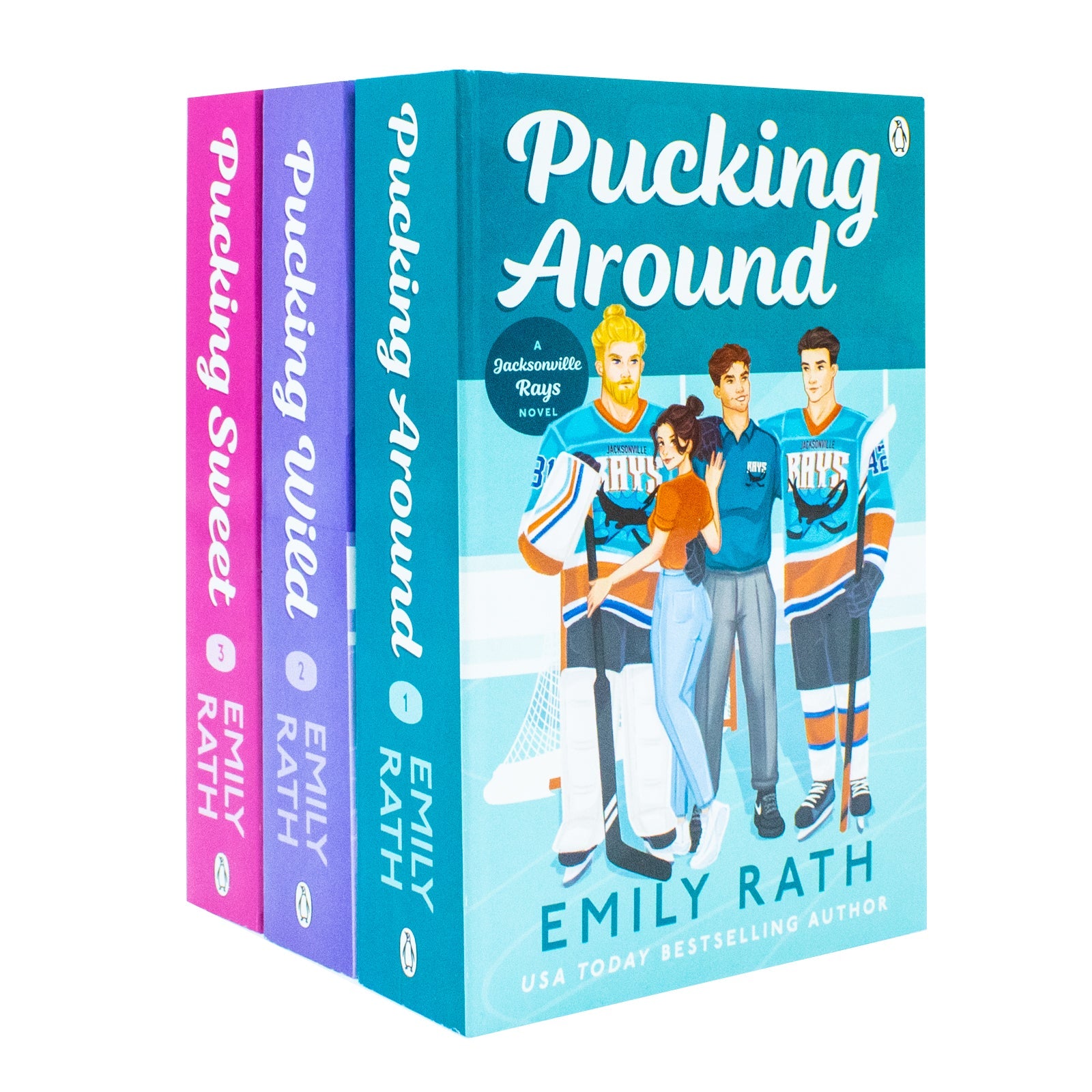 Jacksonville Rays Series By Emily Rath 3 Books Collection Set (Pucking Around, Pucking Wild & Pucking Sweet)