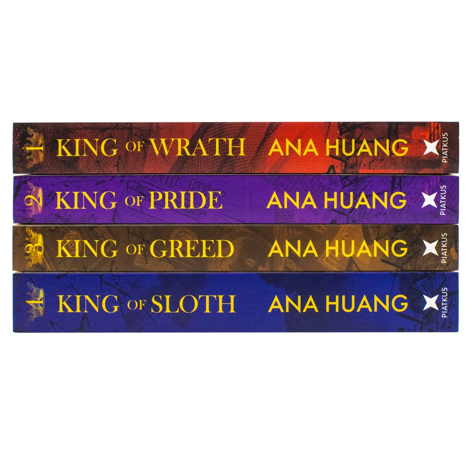 Kings of Sin Series by Ana Huang – 4 Book Collection Set (King of Wrath, King of Sloth & More) – Bestselling Contemporary Romance, Love Stories