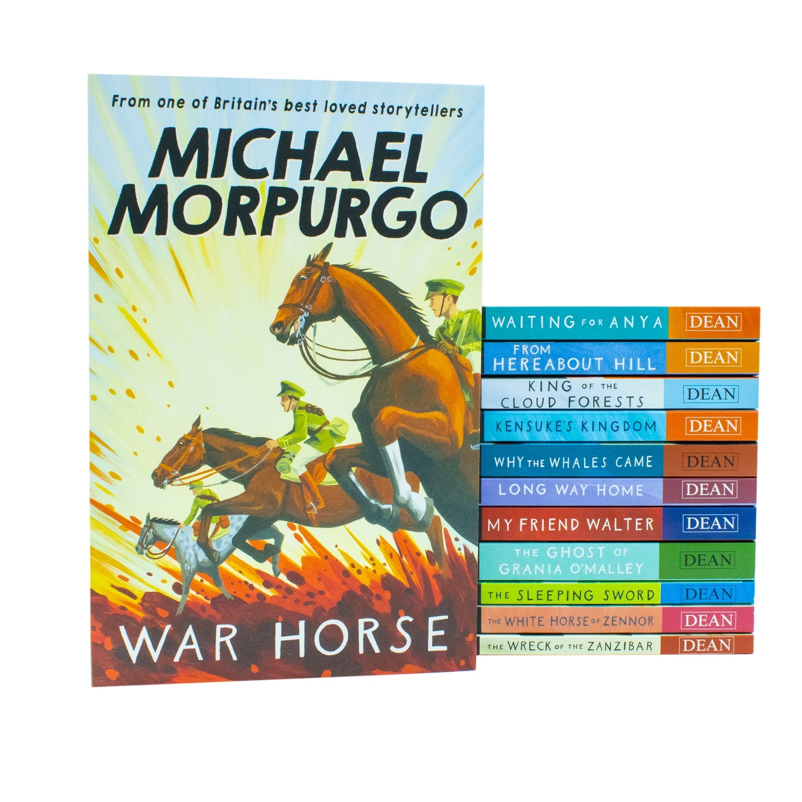 Michael Morpurgo 12 Book Collection| From Hereabout Hill, Waiting for Anya & More| Timeless Children's Fiction, Adventure, Moral Lessons & Illustrated
