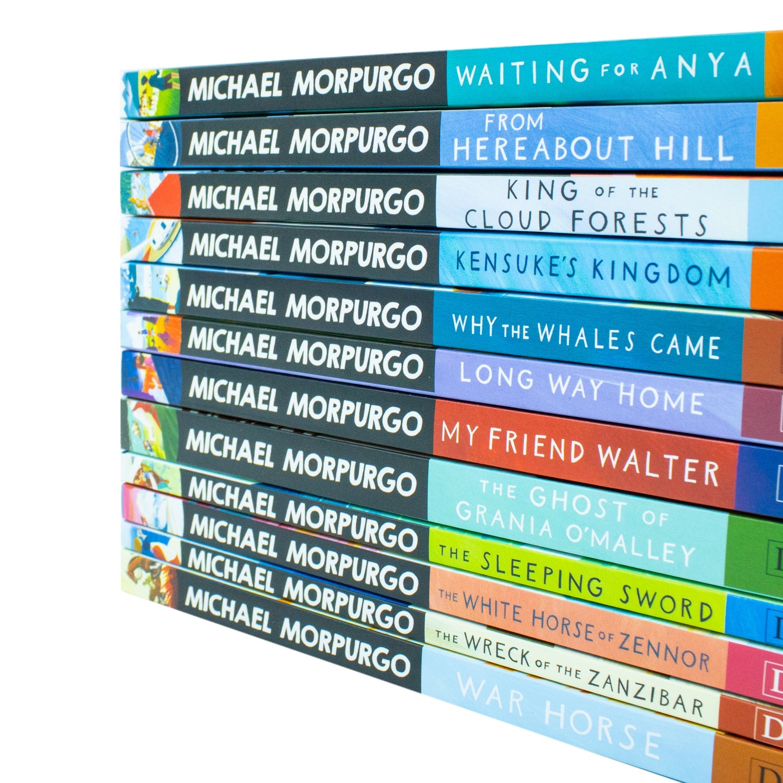 Michael Morpurgo 12 Book Collection| From Hereabout Hill, Waiting for Anya & More| Timeless Children's Fiction, Adventure, Moral Lessons & Illustrated