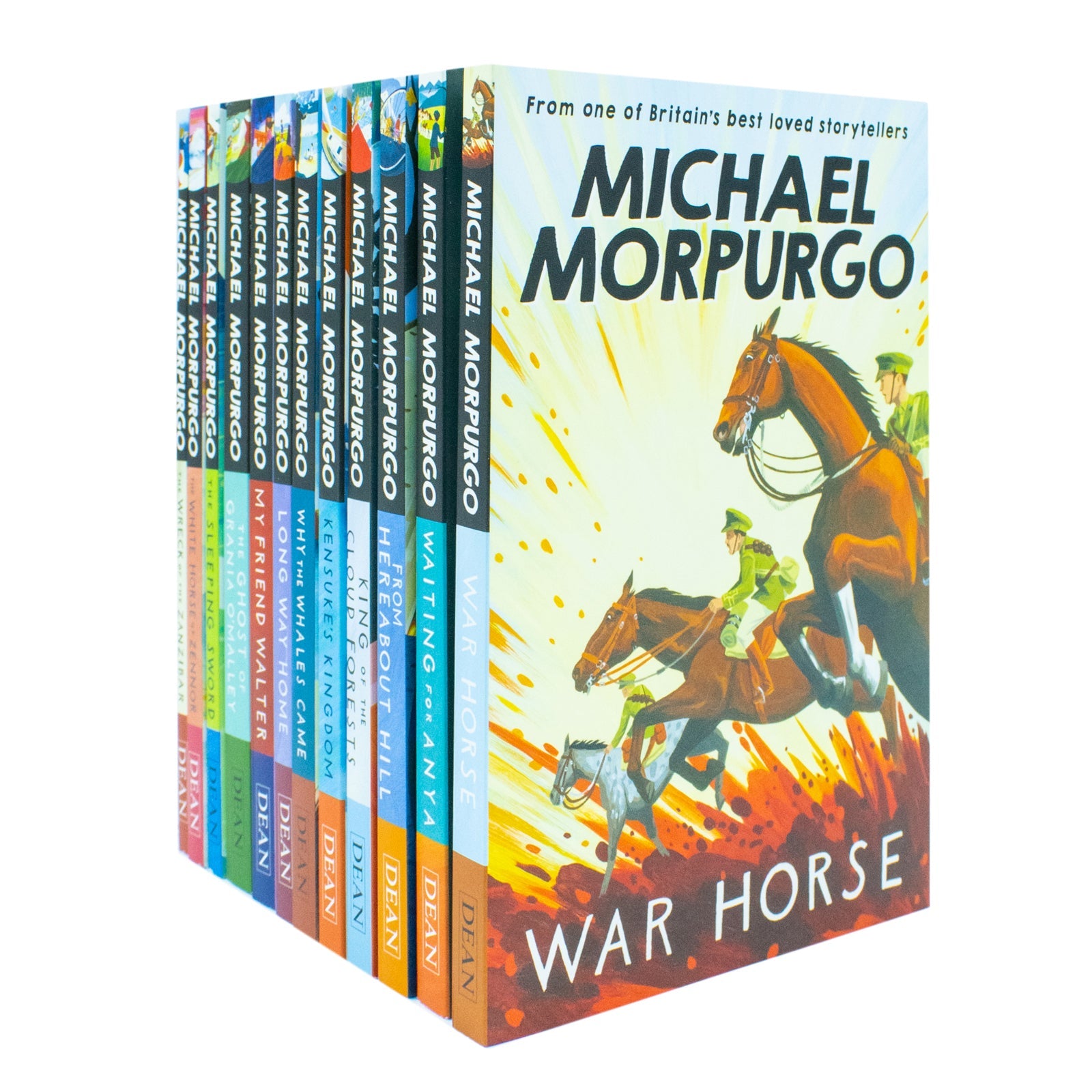 Michael Morpurgo 12 Book Collection| From Hereabout Hill, Waiting for Anya & More| Timeless Children's Fiction, Adventure, Moral Lessons & Illustrated