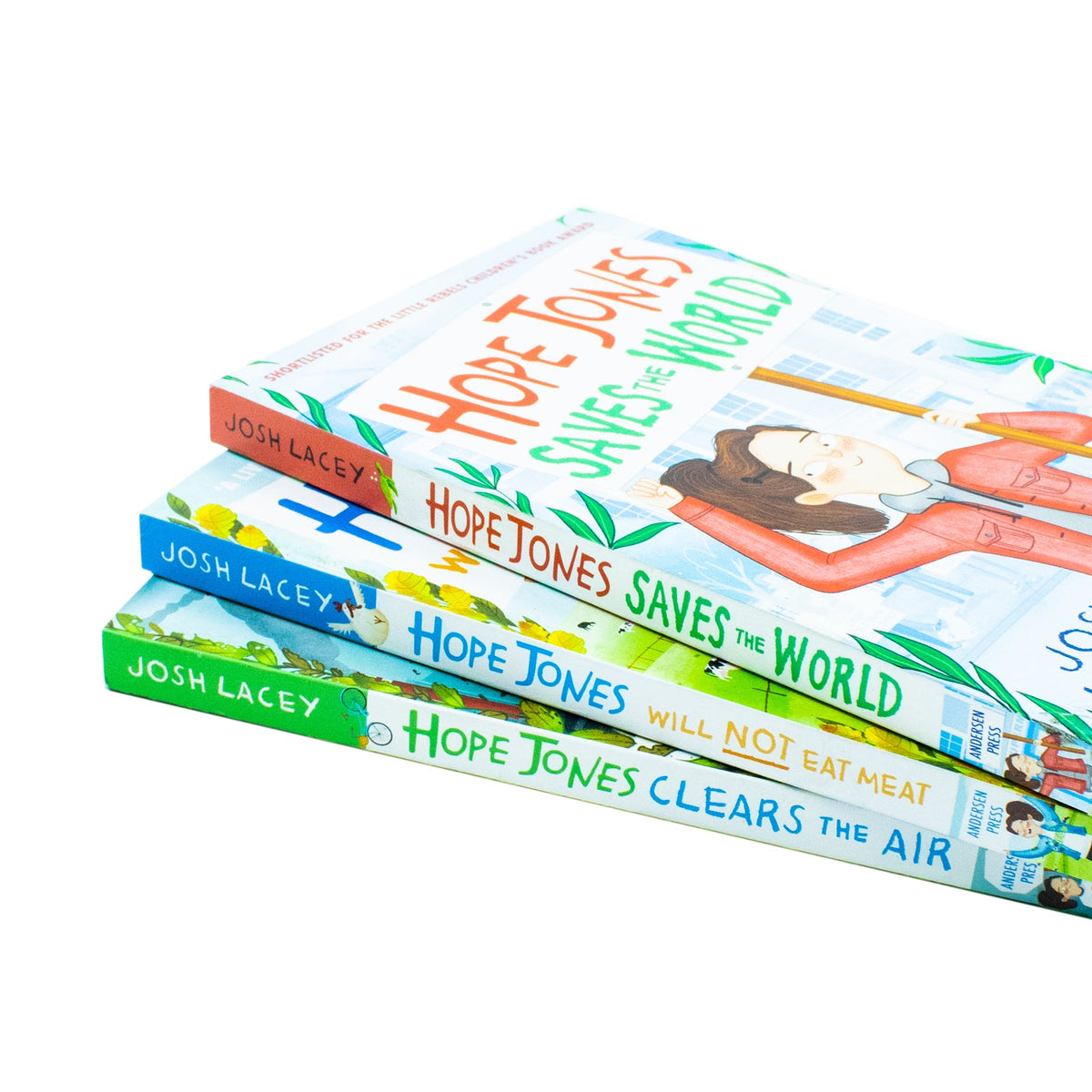Hope Jones 3 Books Collection Set by Josh Lacey (Saves the World, Clears the Air, Will Not Eat Meat)