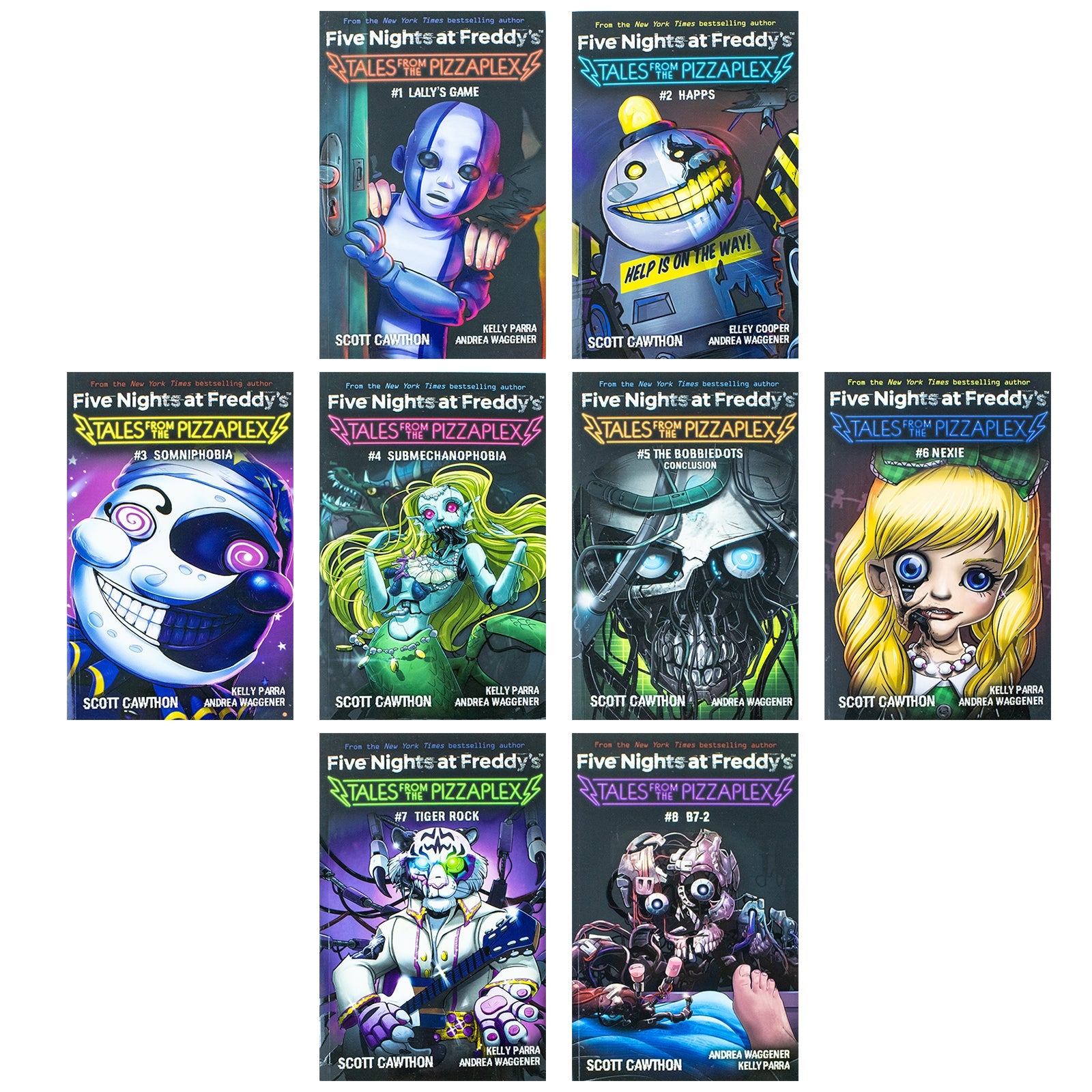 Five Nights at Freddy's: Tales from the Pizzaplex Series 8 Books Collection Set By Scott Cawthon