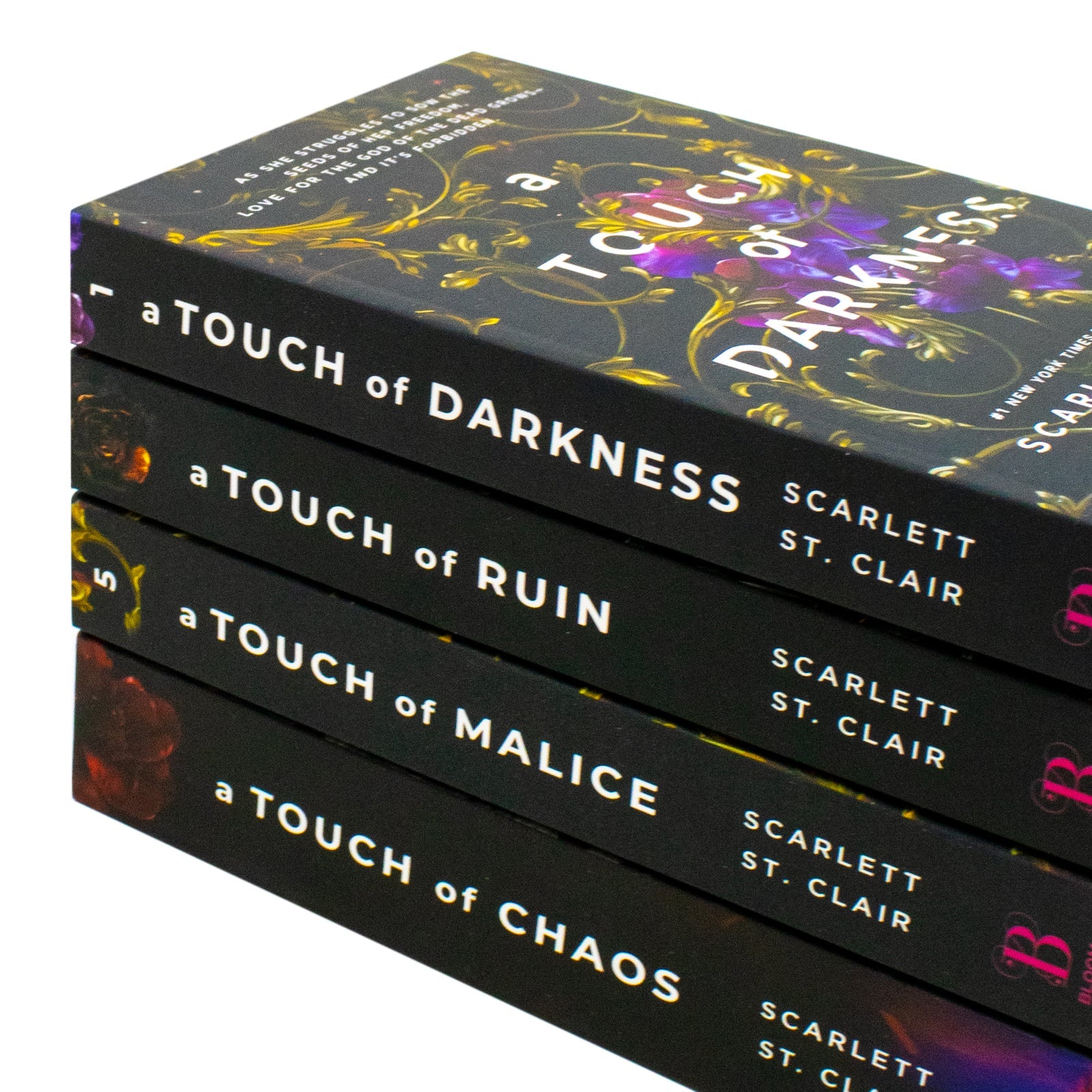 Hades X Persephone 4 Books Collection Set By Scarlett St. Clair (A Touch of Darkness, A Touch of Ruin, A Touch of Malice, A Touch of Chaos)