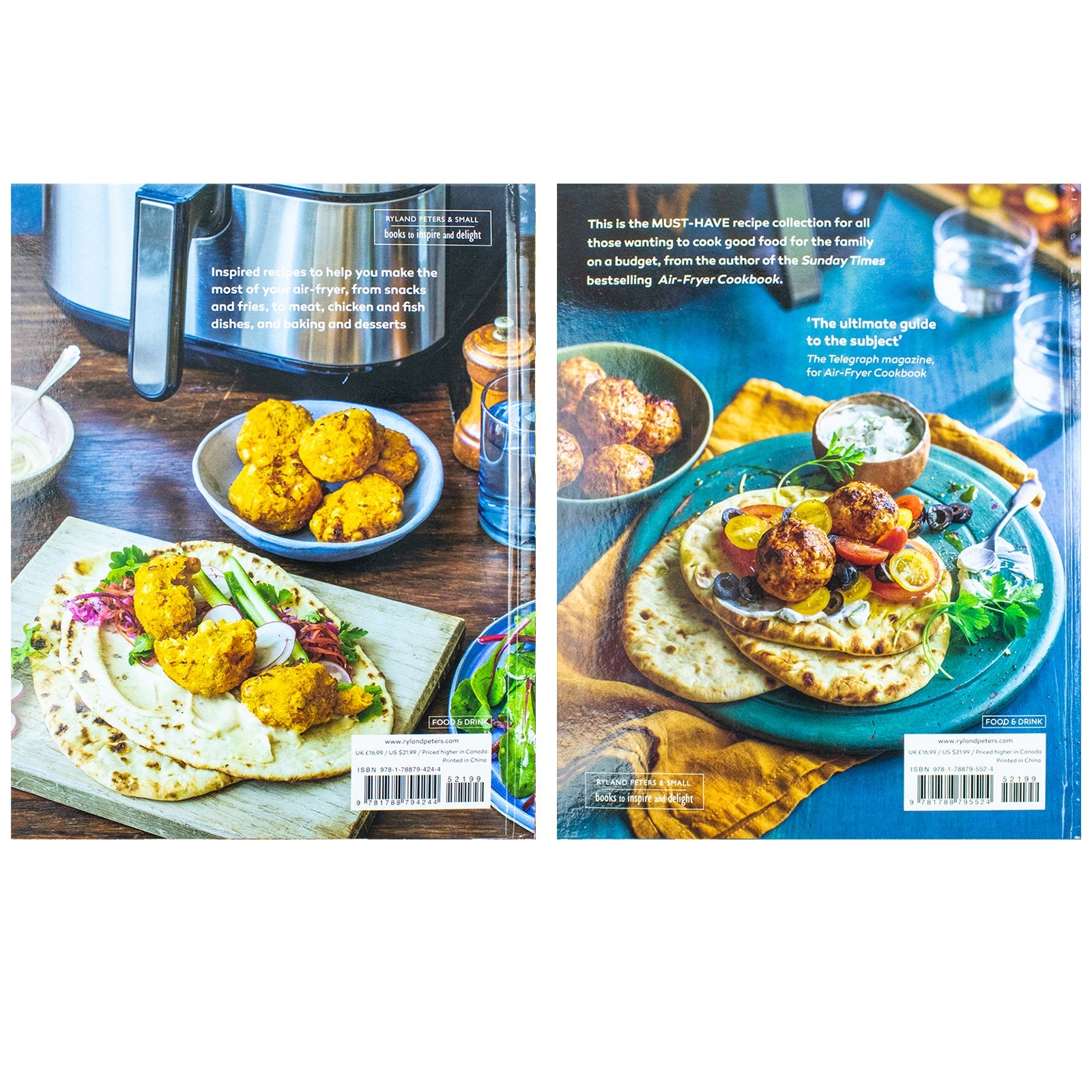 Air-Fryer Cookbook and Budget Air-Fryer Cookbook Collection 2 Books Set by Jenny Tschiesche